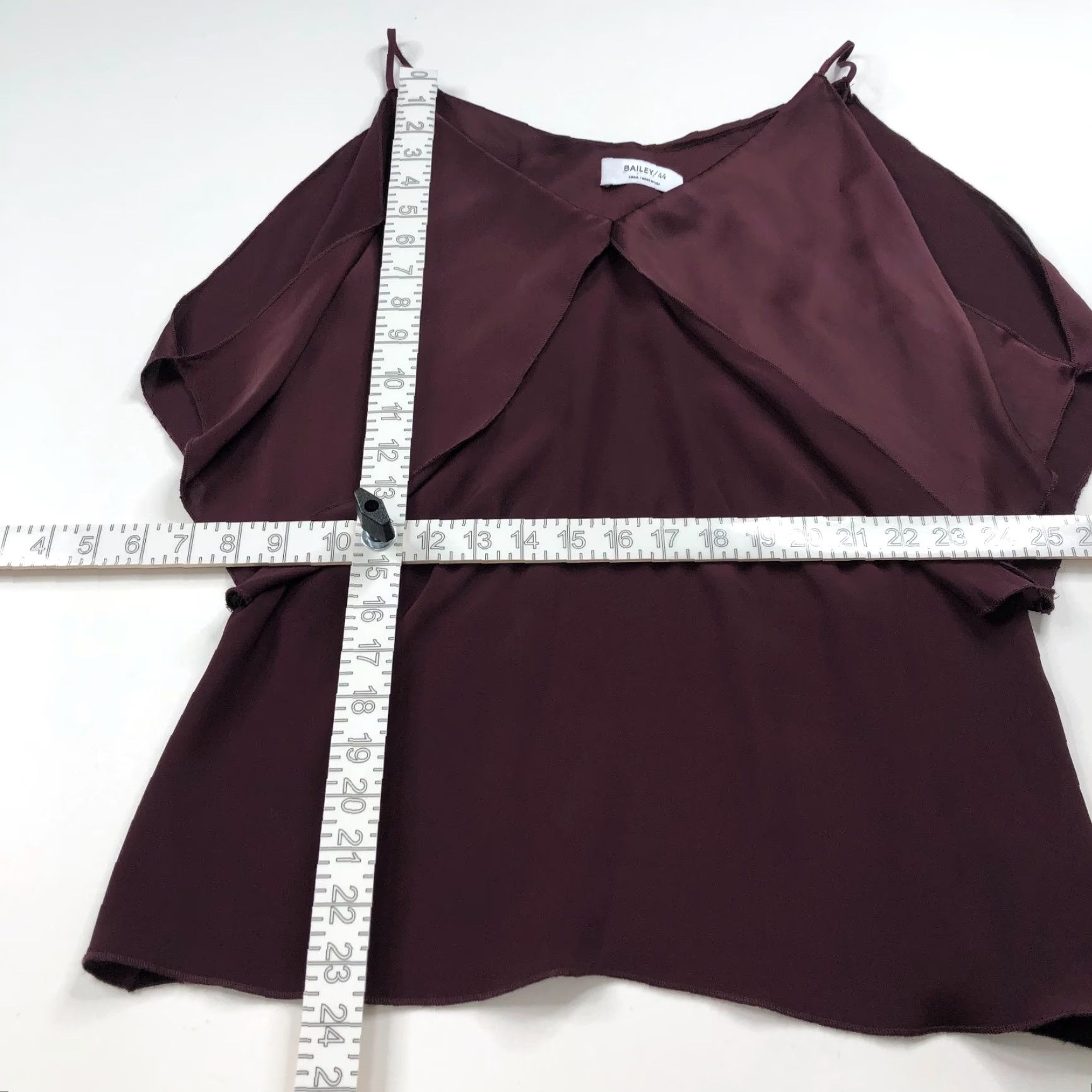 Bailey 44 Bailey 44 Blouse Shirt Womens MINT Red Layered Tiered Pullover Button V-Neck Size S / US 4 / IT 40 - 6 Thumbnail