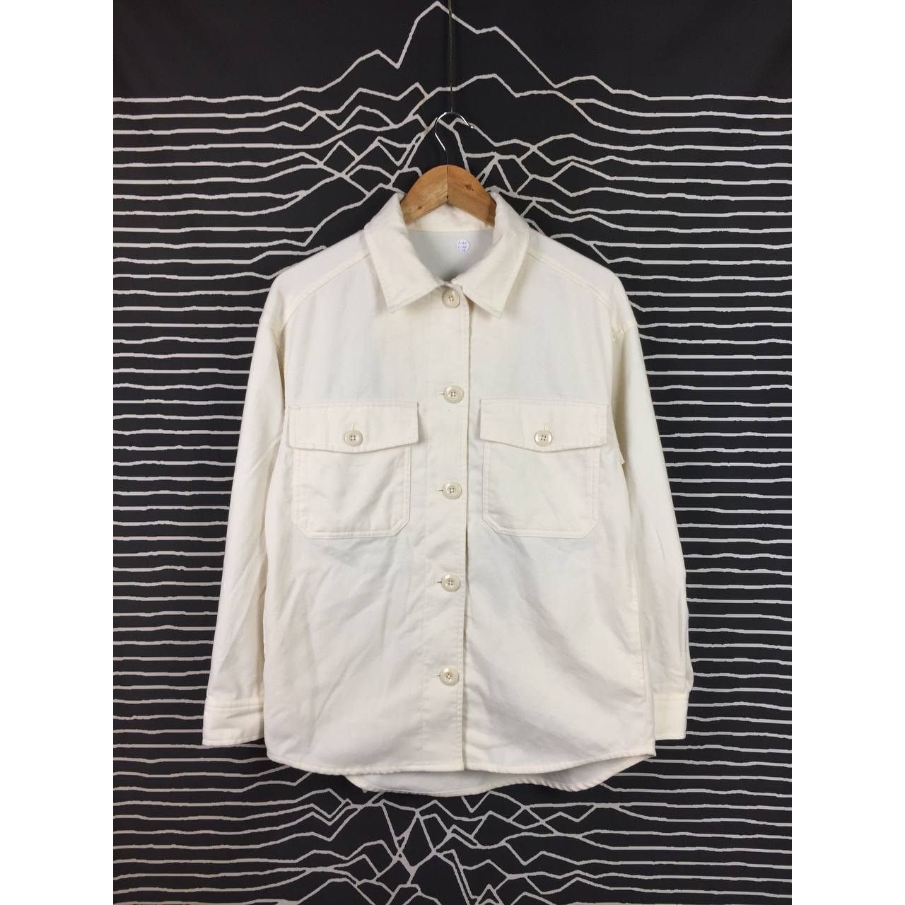GU × Japanese Brand GU Japan Cream CPO Double Pocket Workwear Shirt Jacket Size US S / EU 44-46 / 1 - 2 Thumbnail