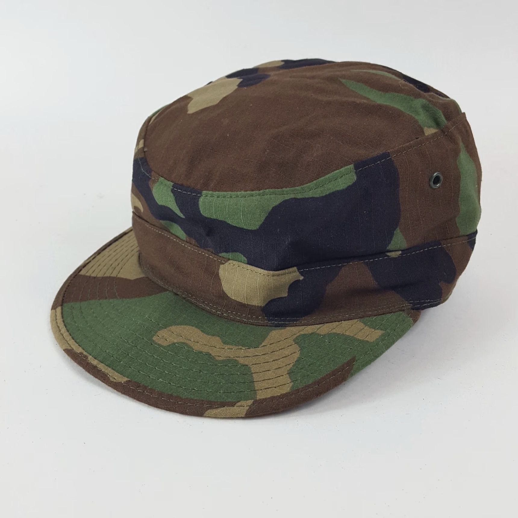 Vintage VINTAGE US Army Cap Military Hat - Camo BDU, 7 1/8 - Green Cotton Canvas, Lightweight Breathable, Men's Baseball/Army Style, 2000s USA Made Size ONE SIZE - 2 Thumbnail