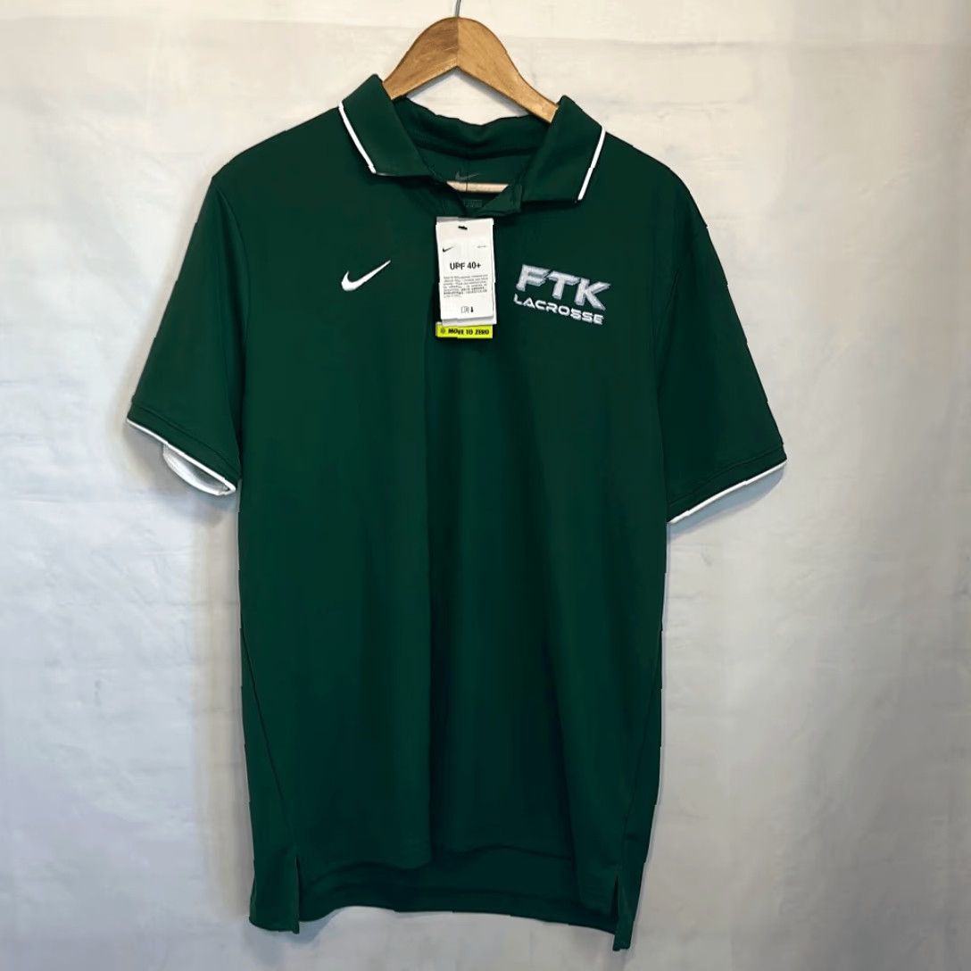Nike Nike Polo Shirt Men L Green Multicolor Short Sleeve Lacrosse NEW CW3415-341 FTK Size US L / EU 52-54 / 3 - 2 Thumbnail