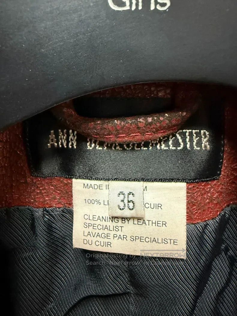 Ann Demeulemeester Ann Demeulemeester Cracked leather collar leather jacket Size XS / US 0-2 / IT 36-38 - 5 Thumbnail