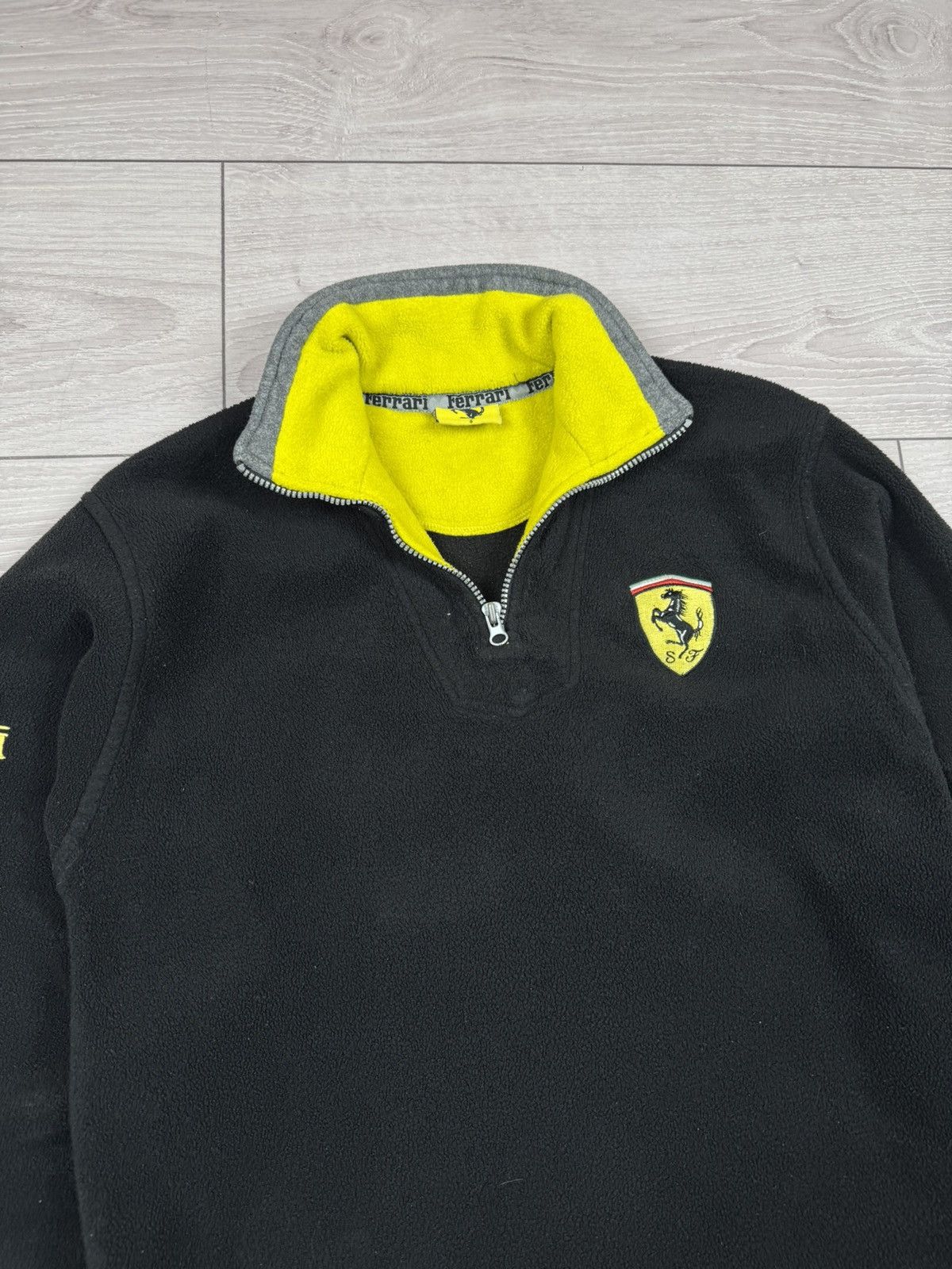 Ferrari Vintage 1990s Ferrari Fleece Pullover Jacket S sz Size US S / EU 44-46 / 1 - 3 Thumbnail