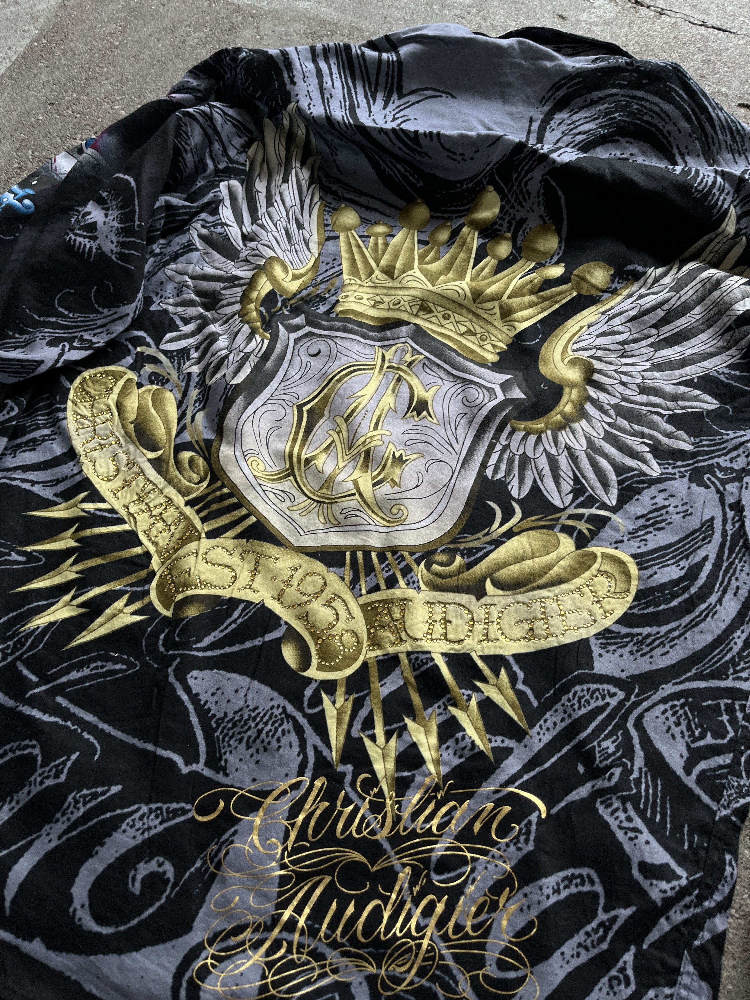 Christian Audigier Christian Audigier LA tattoo Y2K grunge shirt Size US S / EU 44-46 / 1 - 7 Thumbnail