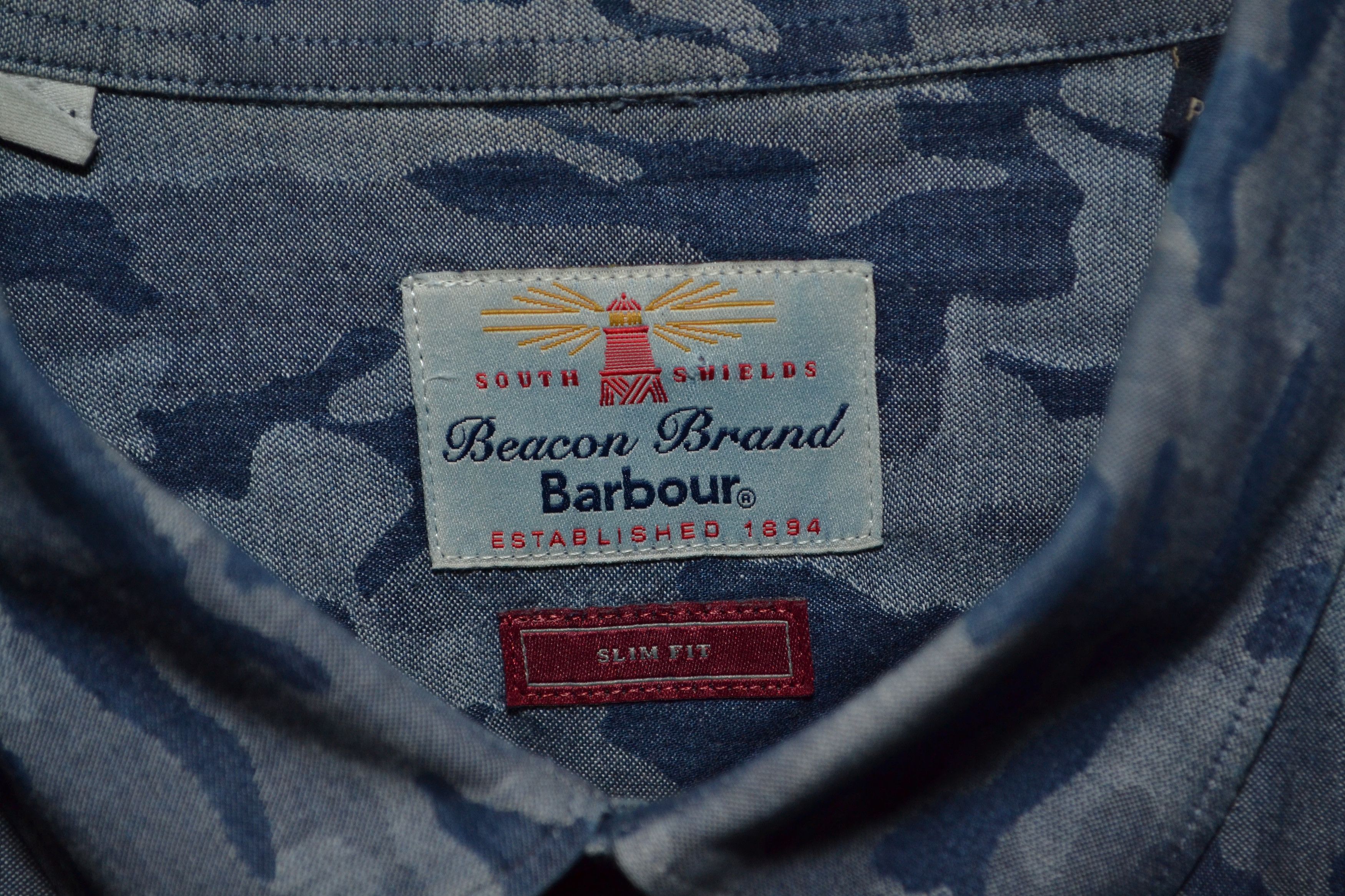 Barbour Barbour M Indigo Camo Shirt Indigo Size US M / EU 48-50 / 2 - 3 Thumbnail