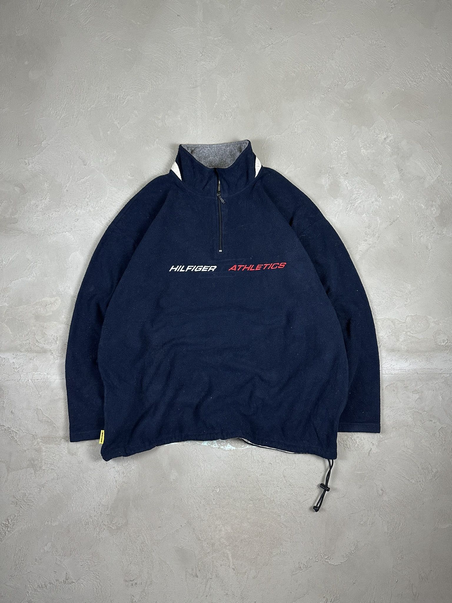 Tommy Hilfiger × Vintage 00s Vintage Y2k Tommy Hilfiger Sherpa Boxy Quaterzip Fleece Size US XXL / EU 58 / 5 - 1 Thumbnail