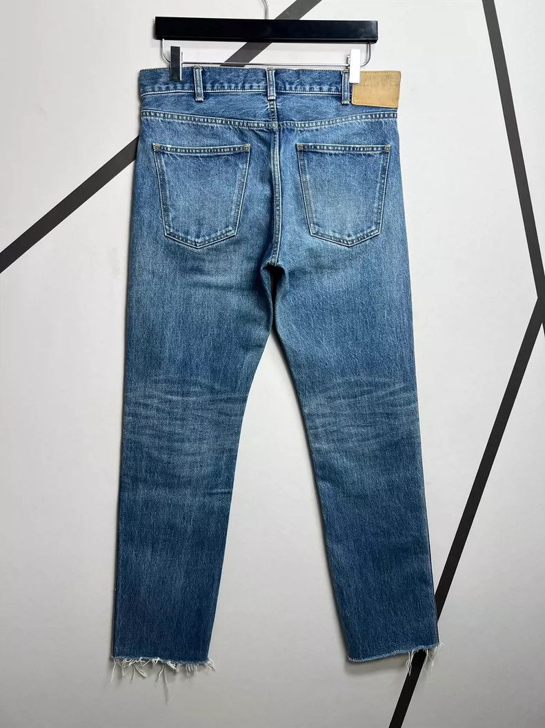 Celine Celine 19 spring/summer raw-edge washed blue slim straight Size US 31 - 2 Thumbnail