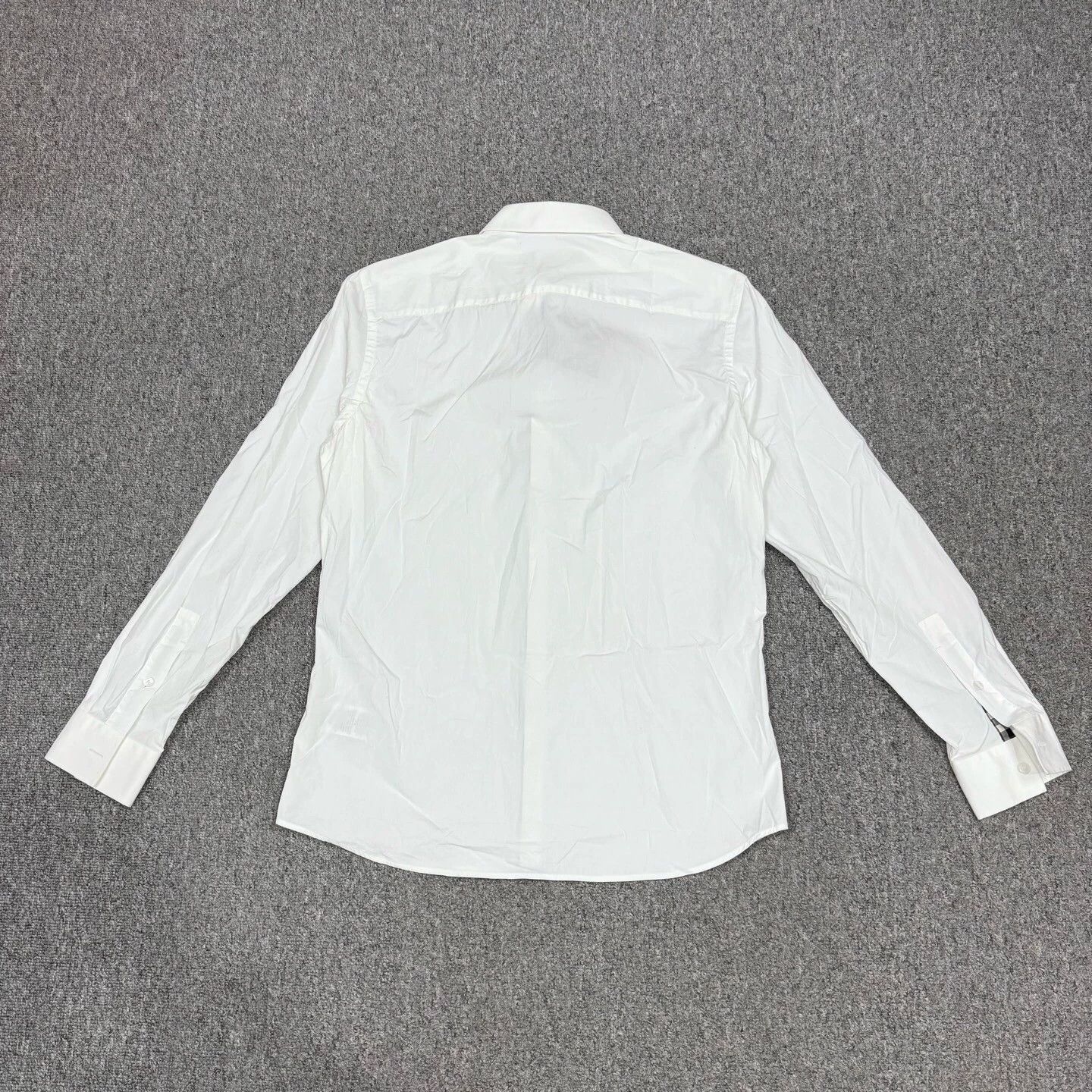 Burberry Burberry White Stripe Paneled Shirt M Size US M / EU 48-50 / 2 - 2 Thumbnail