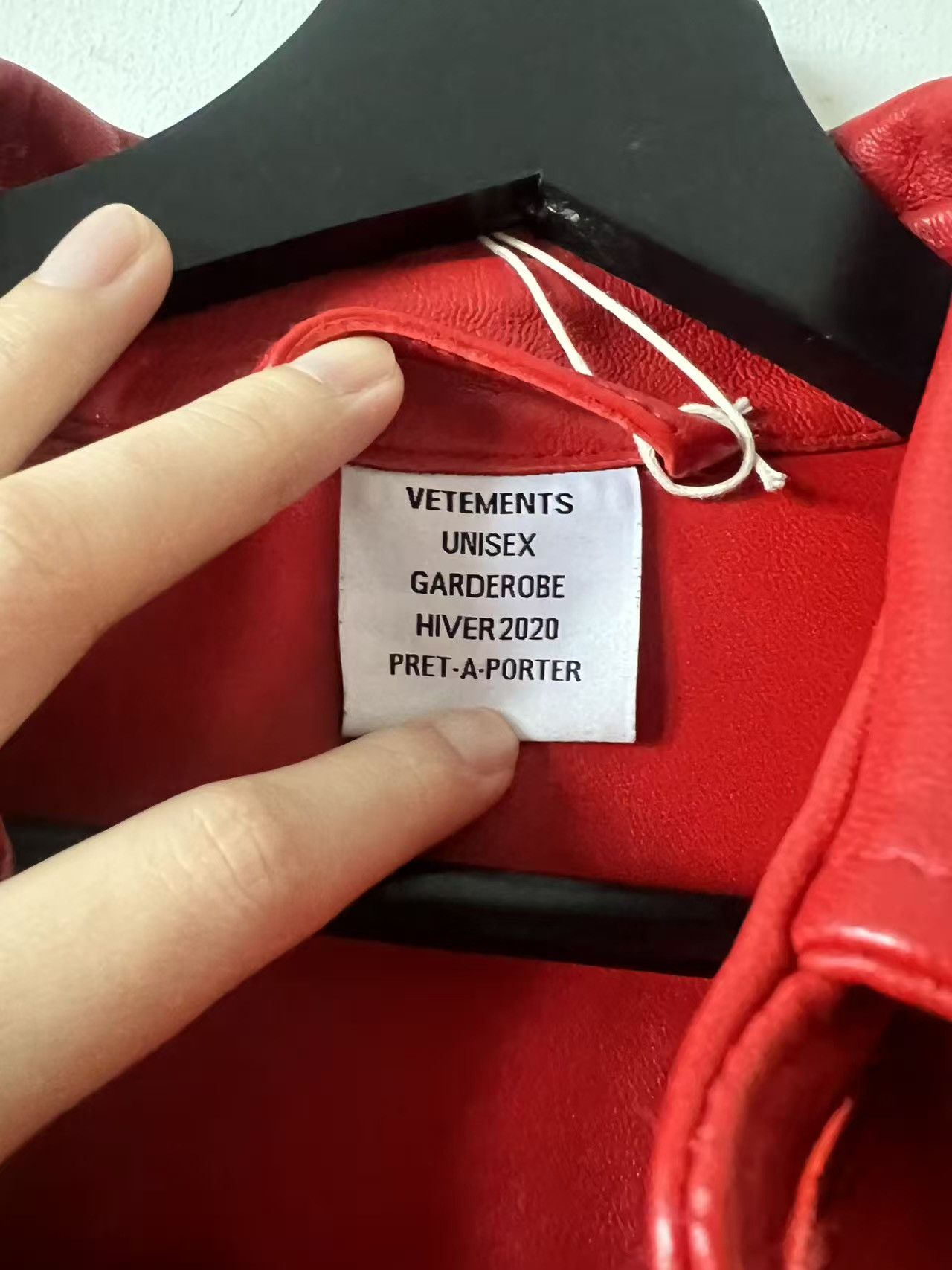 Vetements Vetements Red Leather jacket Size US S / EU 44-46 / 1 - 6 Thumbnail