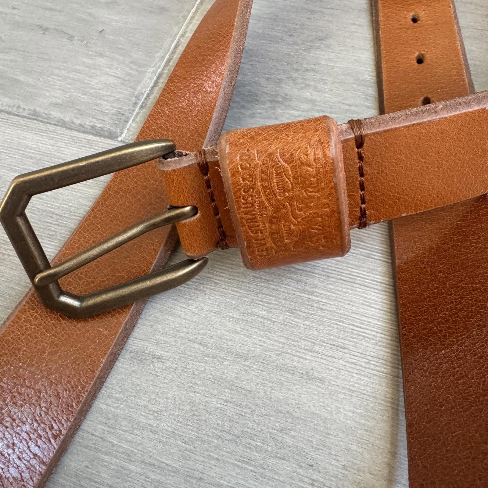 Other Levi Strauss & Co. Men’s Belt / Brass Buckle Size 40 Size ONE SIZE - 2 Thumbnail