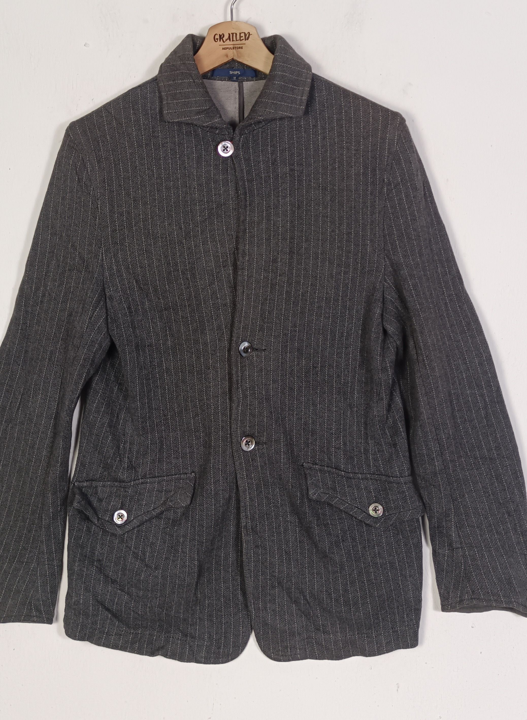 Japanese Brand × SHIPS Ships Hickory Jacket Button Up Size US S / EU 44-46 / 1 - 3 Thumbnail