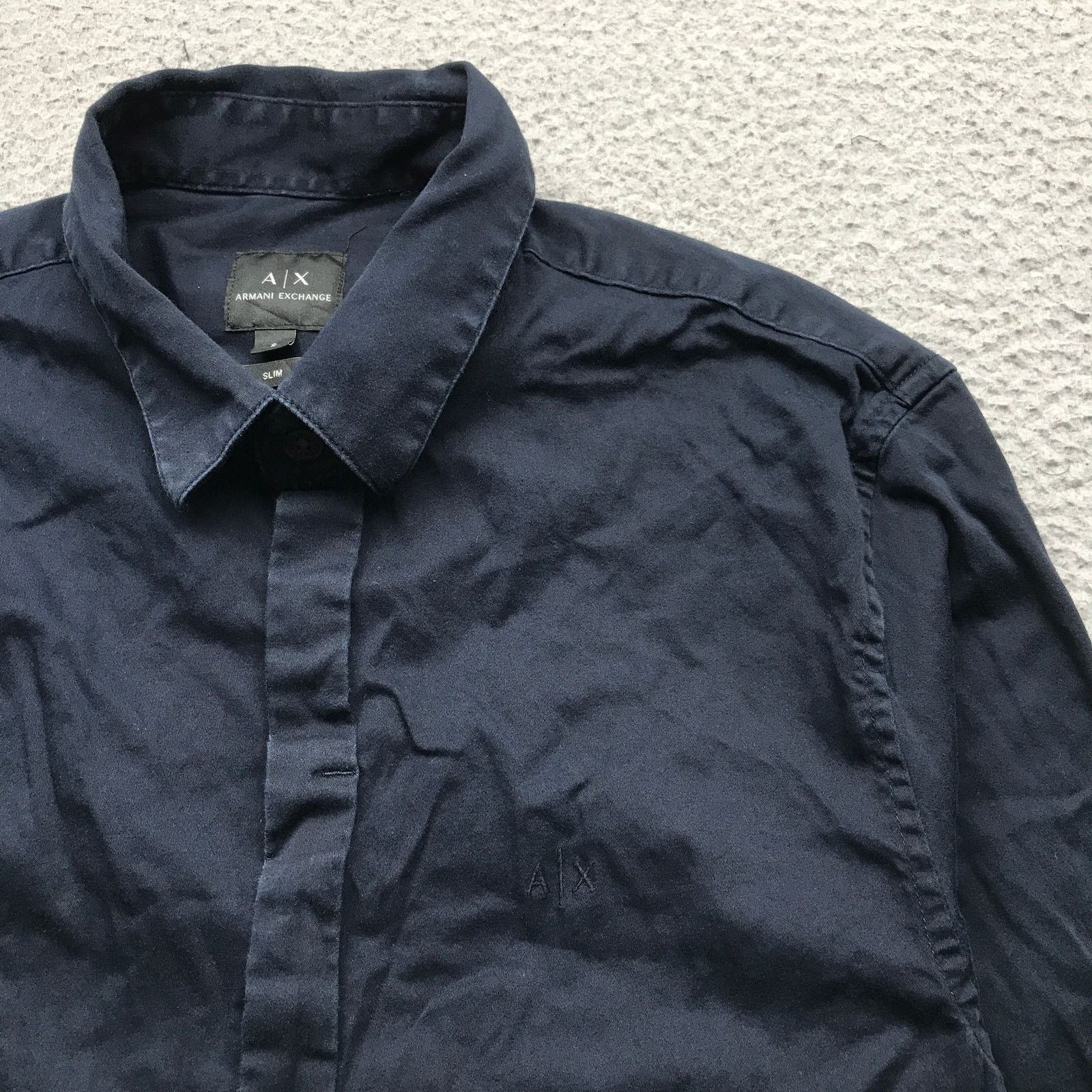 Armani Exchange Armani Exchange Button Up Long Sleeve Shirt Mens Small Slim Size US S / EU 44-46 / 1 - 6 Thumbnail