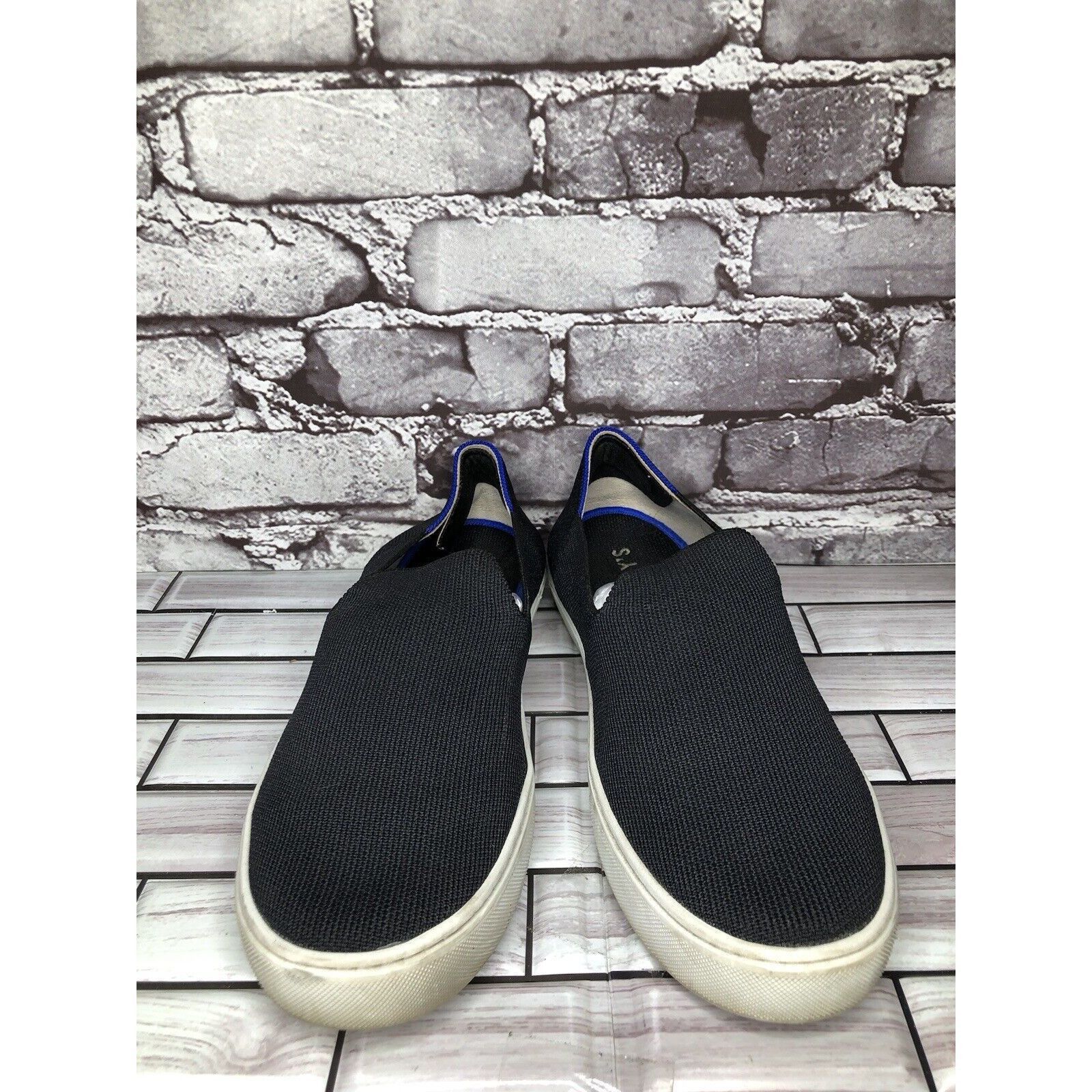 Other Rothy’s Black Knit Fabric The Original Slip On Sneaker Shoes Size US 11 / IT 41 - 9 Thumbnail