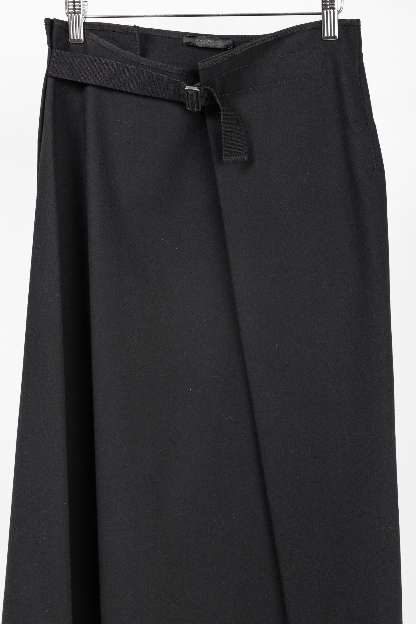The Row The Row Harna Black Belted A-Line Wrap Midi Skirt Size 26" / US 2 / IT 38 - 3 Thumbnail