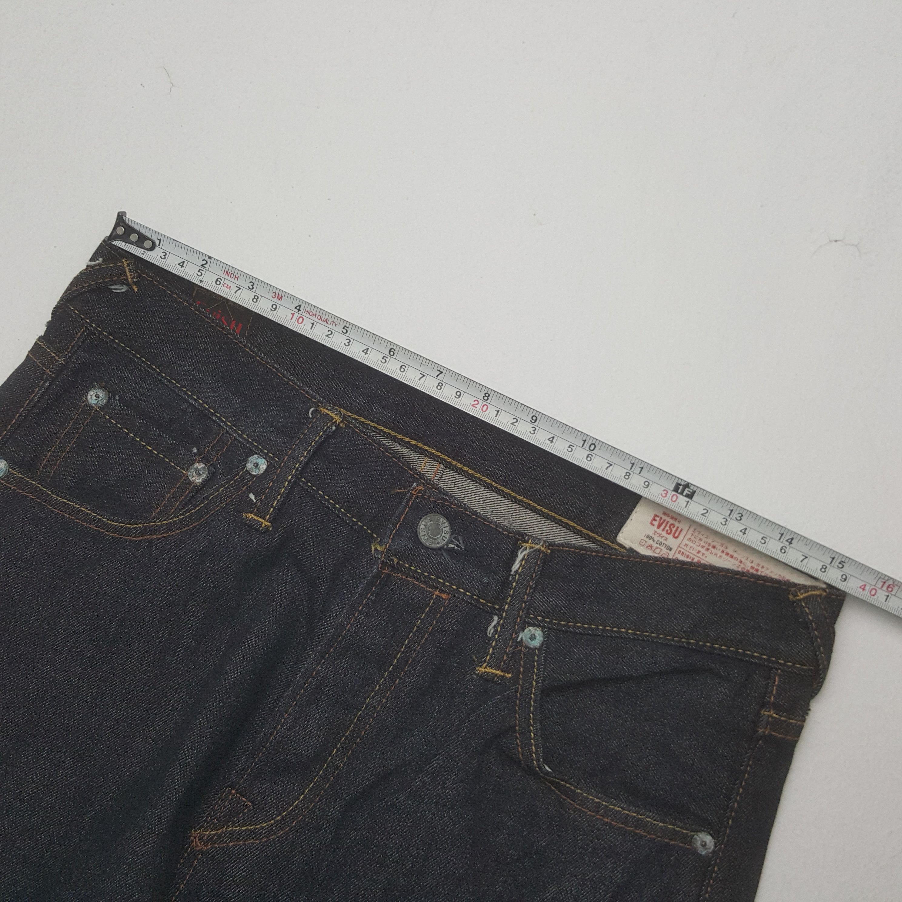 Japanese Brand × Vintage Vintage Evisu No 3 Diacock Rainbow Denim Jeans Size US 30 / EU 46 - 7 Thumbnail