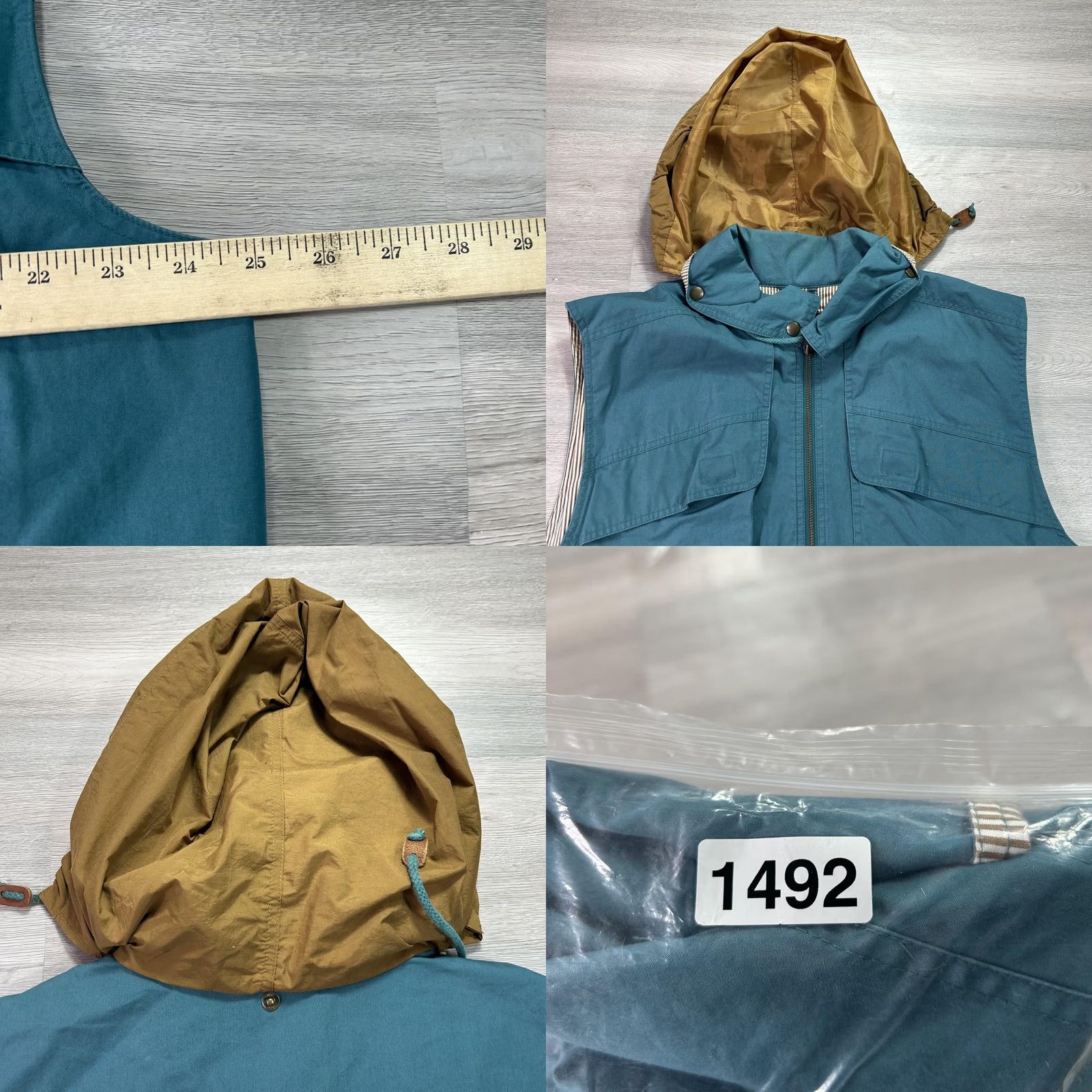 Eddie Bauer Eddie Bauer Vest Mens Large Blue Canvas Full Zip Hooded Outdoor Hiking Travel Size US L / EU 52-54 / 3 - 8 Thumbnail
