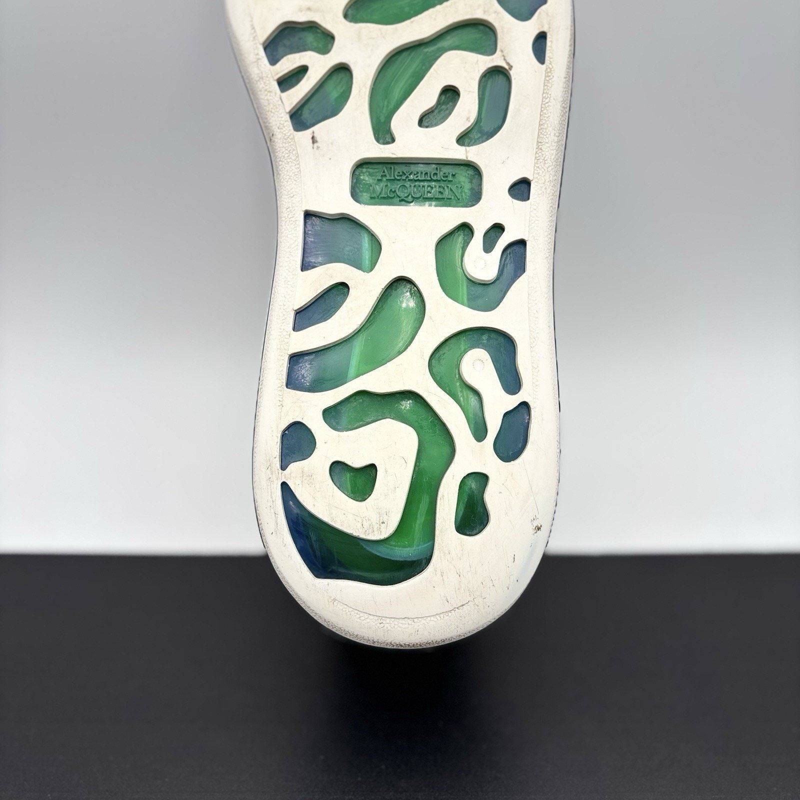Alexander McQueen Alexander McQueen ' Transparent Sole White, Lime ' Size US 12 / EU 45 - 18 Thumbnail