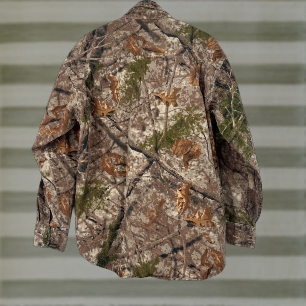 Vintage Cabelas Mens Woodland Zonz Camo Large Long Sleeve Button Up Shirt Size L Hunting Camouflage Workwear Casual Breathable Fall Spring Shirt Mens Brown Size US L / EU 52-54 / 3 - 1 Thumbnail
