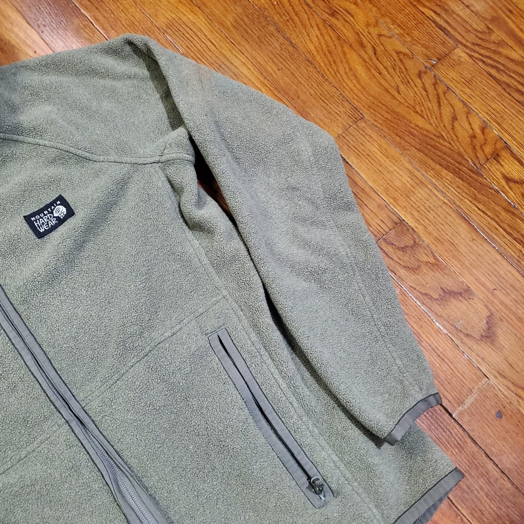 Mountain Hardwear Mountain Hardwear Jacket Women Small Green Fleece Full Zip Hooded Outdoors Size S / US 4 / IT 40 - 3 Thumbnail