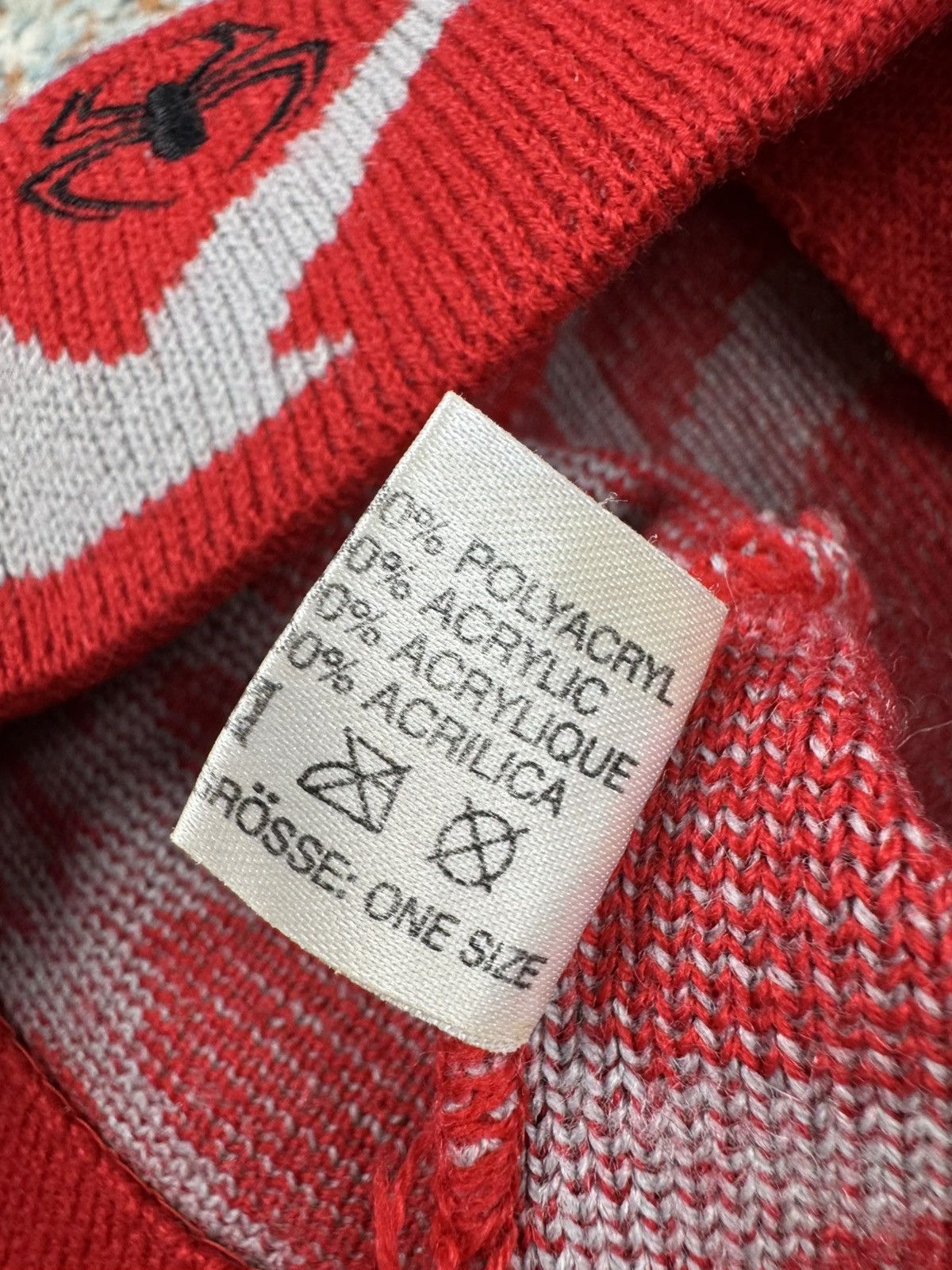 Other Vintage Y2K spiderweb spider print graphic beanie Size ONE SIZE - 9 Thumbnail