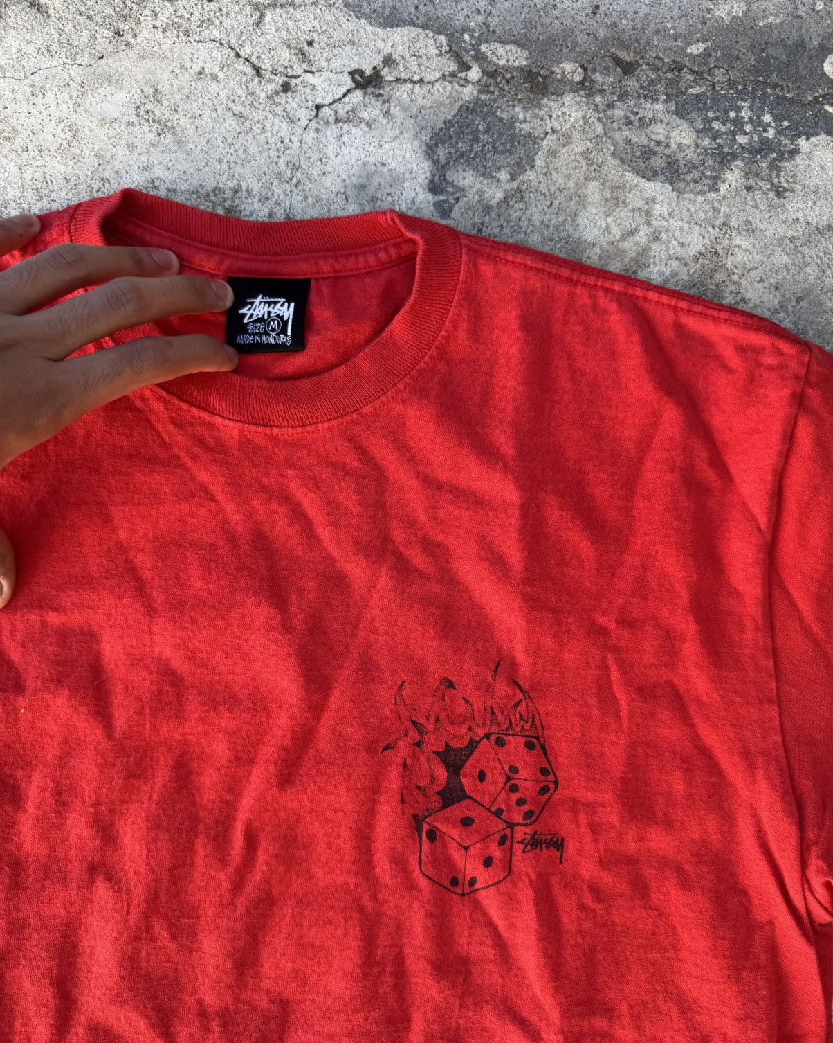 Japanese Brand × Stussy Stussy Fire Dice Tee Size US M / EU 48-50 / 2 - 3 Thumbnail