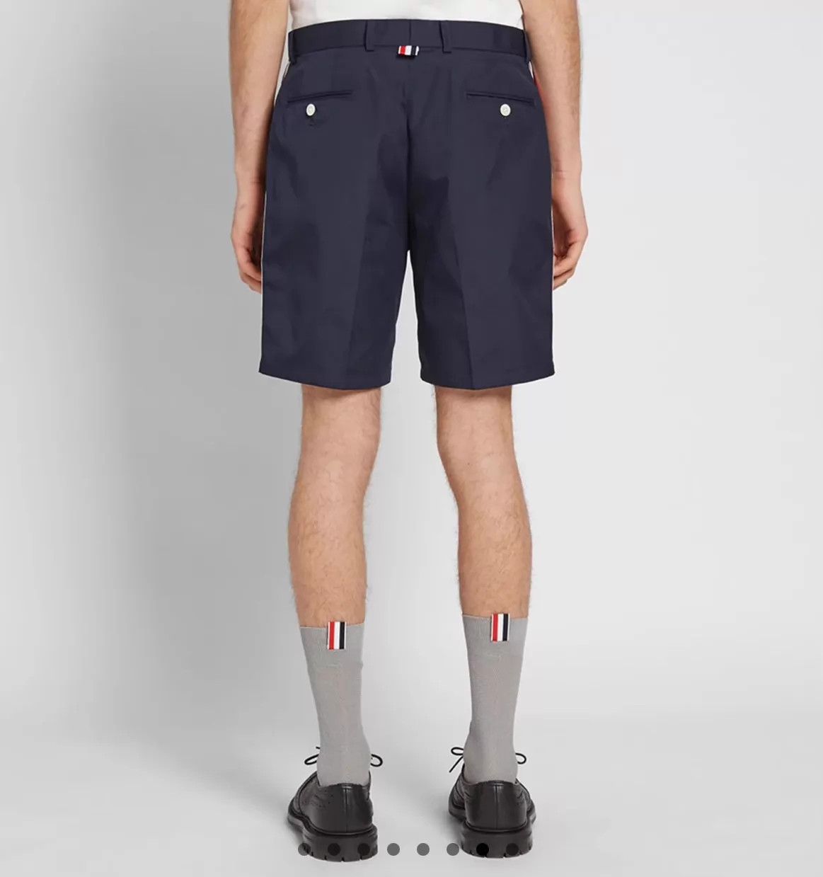 Thom Browne Thom Browne Navy Gold Button Tricolor Stripe Shorts 3 Size US 34 / EU 50 - 7 Thumbnail