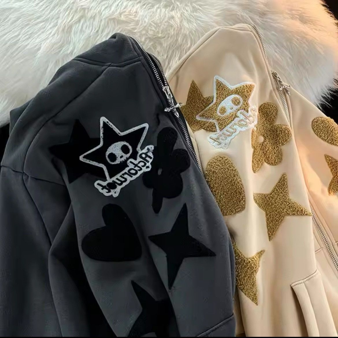Other Multi-colored embroidered Zip Up hoodie Japanese style Size US L / EU 52-54 / 3 - 4 Thumbnail