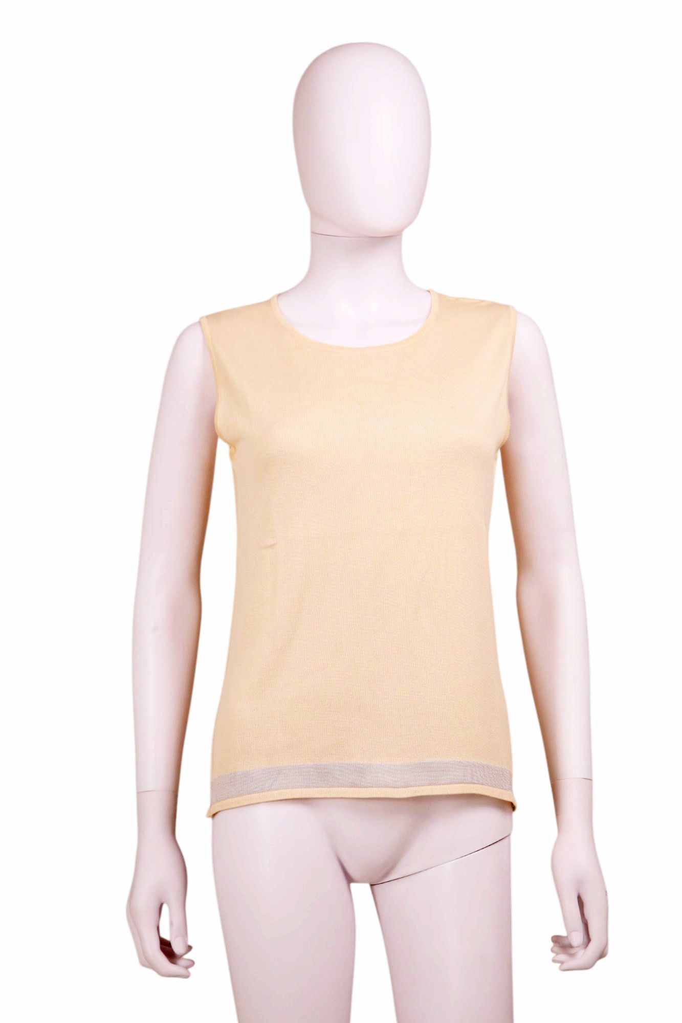 Chanel × Karl Lagerfeld S/S 2003 Cream Knit Twinset Size M / US 6-8 / IT 42-44 - 7 Thumbnail
