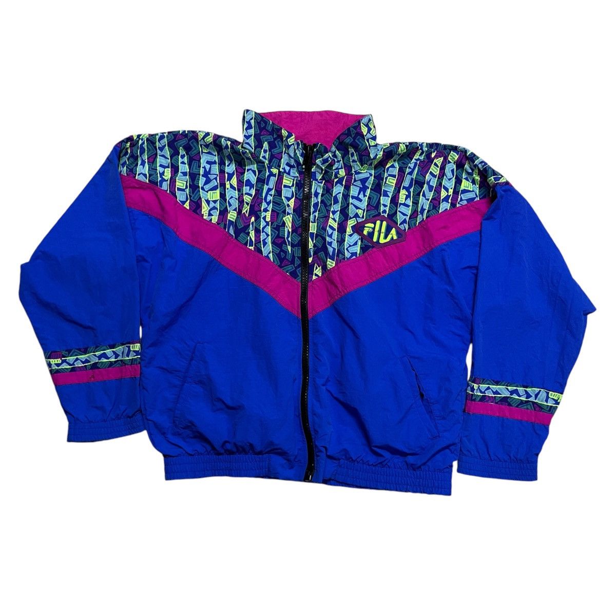 Fila × Vintage Vintage Fila Retro Windbreaker Jacket Size US XL / EU 56 / 4 - 1 Thumbnail