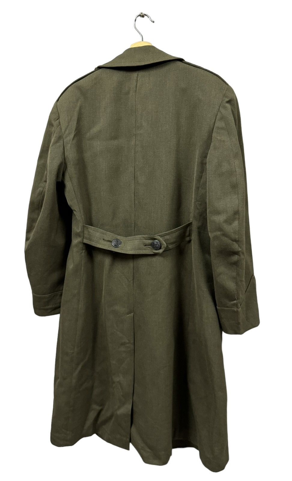 Vintage Vtg🔥60’s USMC Marine Cops Trench Overcoat Seige Green Jacket Size US M / EU 48-50 / 2 - 16 Thumbnail