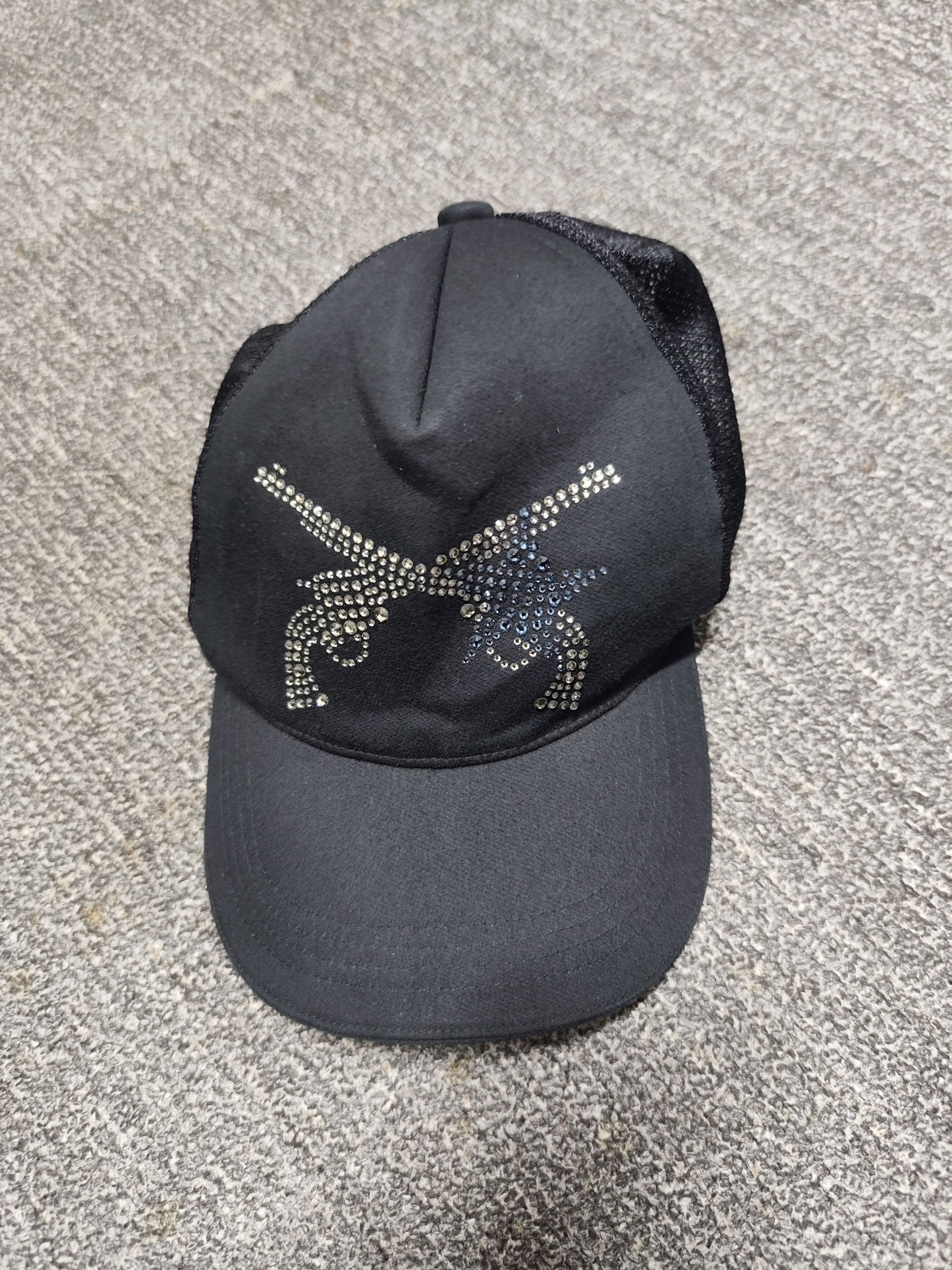 Roar Roar Guns Swarovski Crystal Double Pistols Trucker Hat Size ONE SIZE - 1 Thumbnail