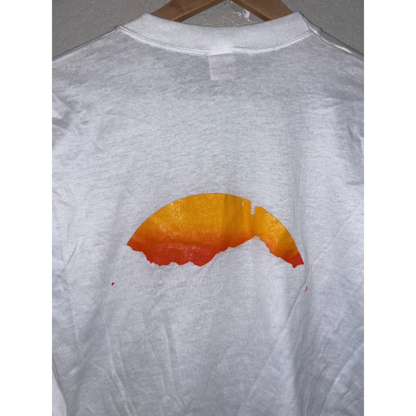 Vintage Vintage White Long Sleeve Shirt Test Print Tee 80s VTG Size US M / EU 48-50 / 2 - 6 Thumbnail