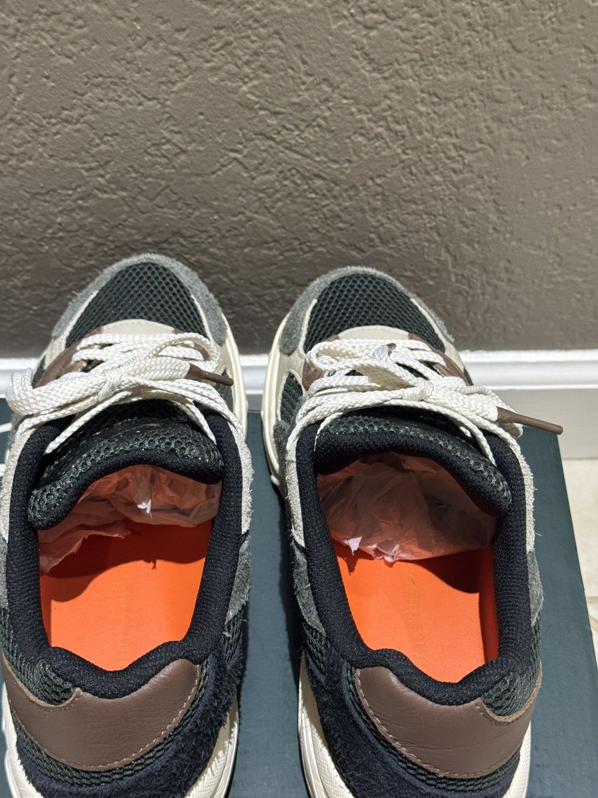 Asics 8 Asics Hal Studios Gel 1130 MK-II Forest Green Brown Orange Size US 8 / EU 41 - 7 Thumbnail