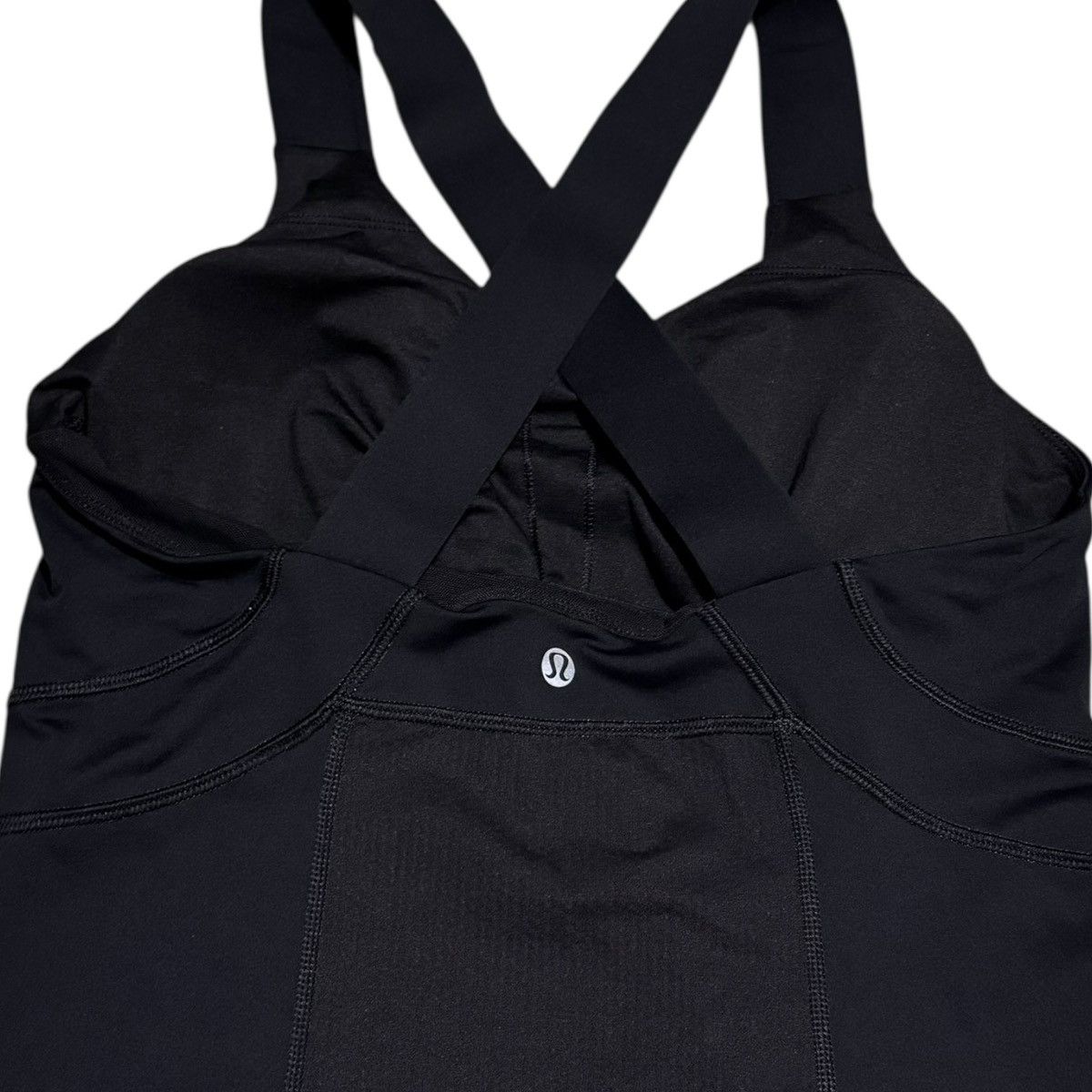 Lululemon Lululemon Push Your Limits Black Cross Back Top Women's 10 Size L / US 10 / IT 46 - 3 Thumbnail