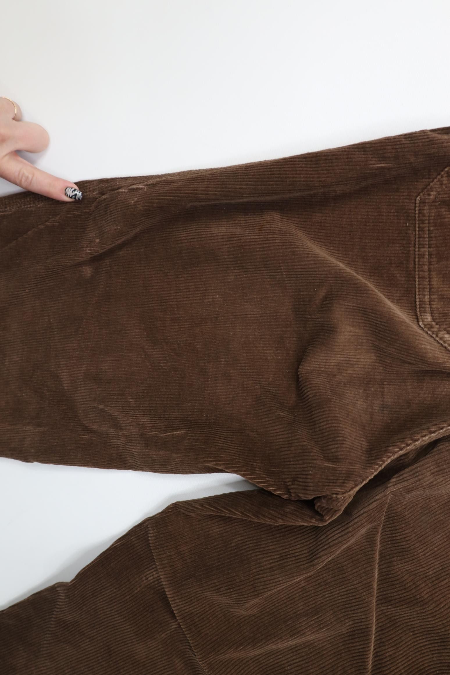Vintage Vintage 70s Streetwear Straight Leg Corduroy Pants Brown Size 34" / US 12 / IT 48 - 13 Thumbnail