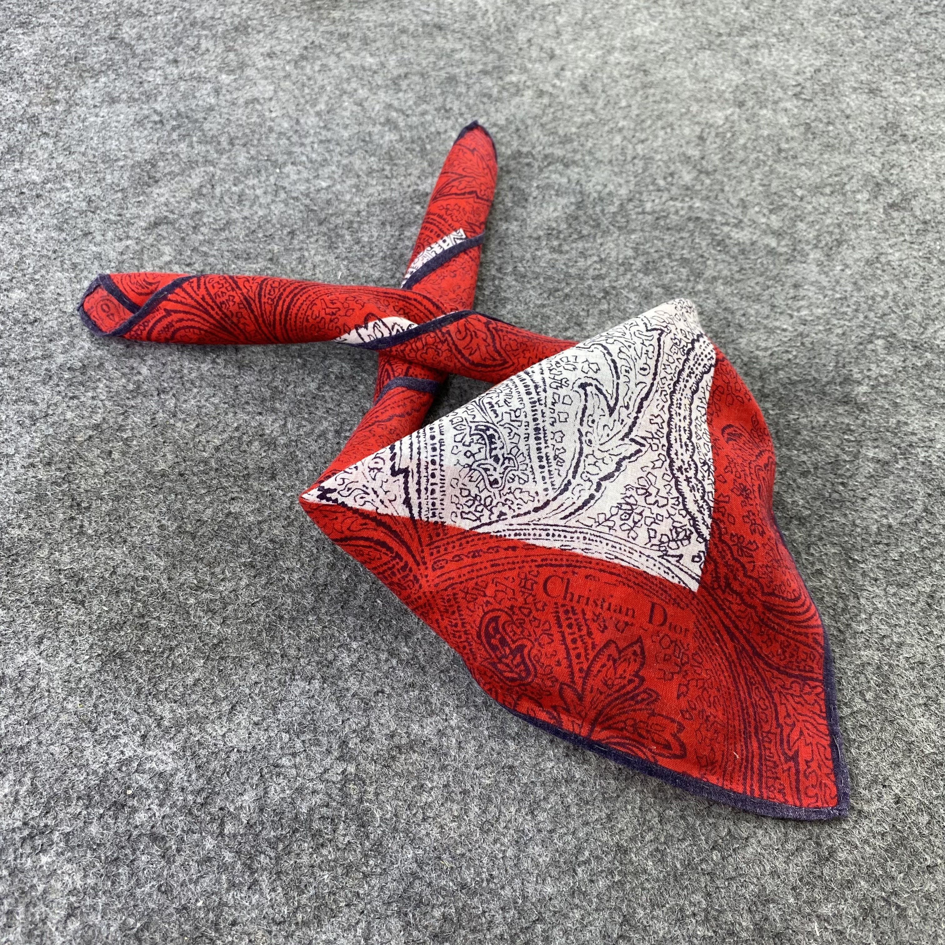 Designer Christian Dior Handkerchief / Bandana / Neckerchief -B647 Size ONE SIZE - 1 Thumbnail