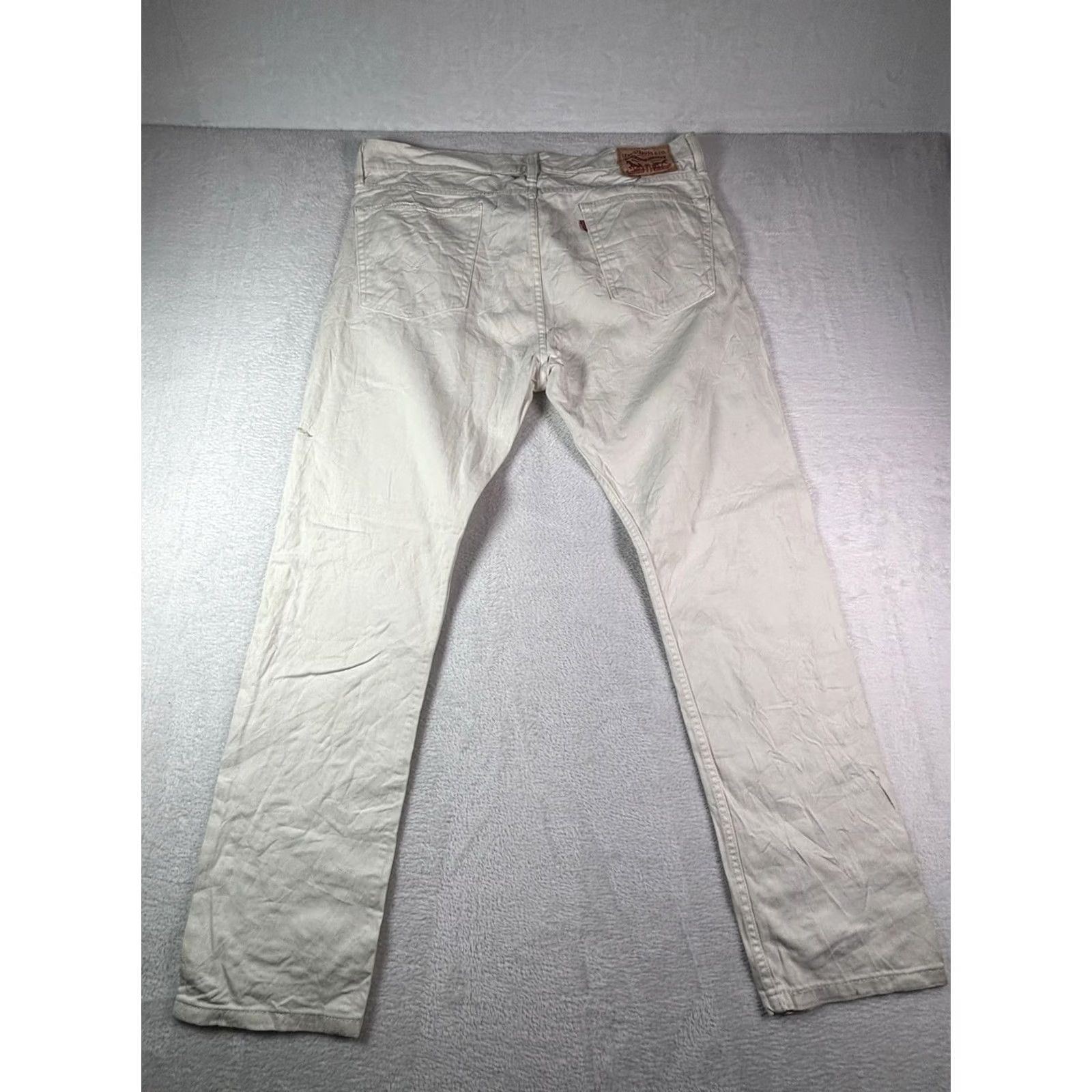 Levi's Levi's 510 Jeans White 36x32 Regular Straight Fit Men’s Red Tab Logo 5-Pocket Denim Cotton Zip Mid Rise Vintage No Size US 36 / EU 52 - 2 Thumbnail