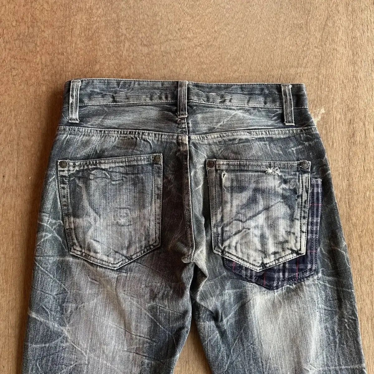 Seditionaries SICKS🔥MILD LIFE “SKULL BONES” Jeans Japan Plaid Denim Pants Size US 32 / EU 48 - 13 Thumbnail