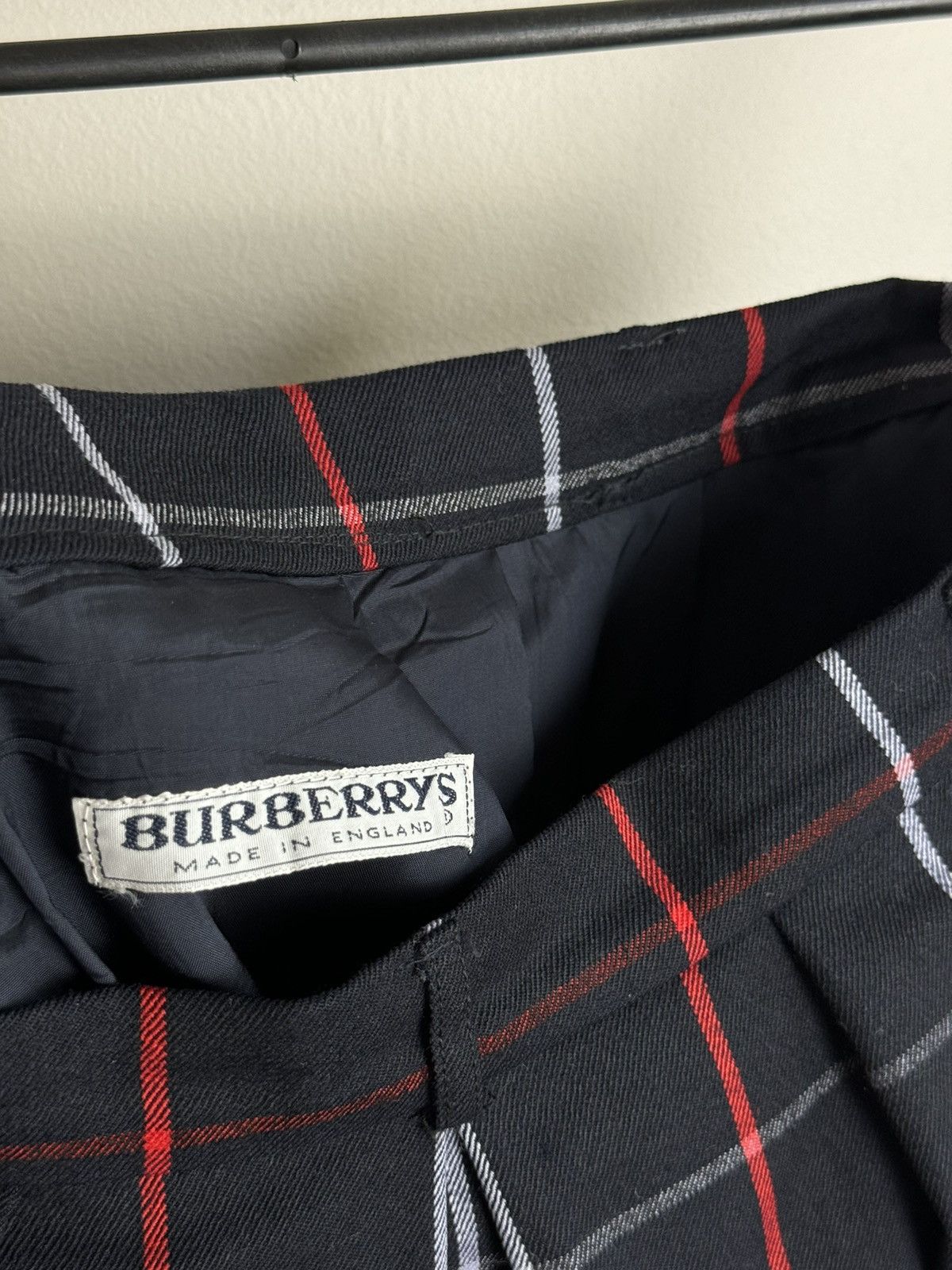 Burberry × Vintage Vintage wool skirt Burberry Nova Check 90s original Size 34" / US 12 / IT 48 - 3 Thumbnail