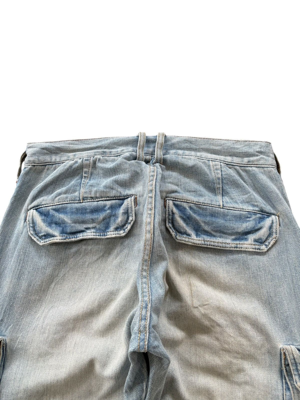 Global Work Vintage Japanese Brand Faded Wash Loose Cargo Jeans Size US 29 - 3 Thumbnail