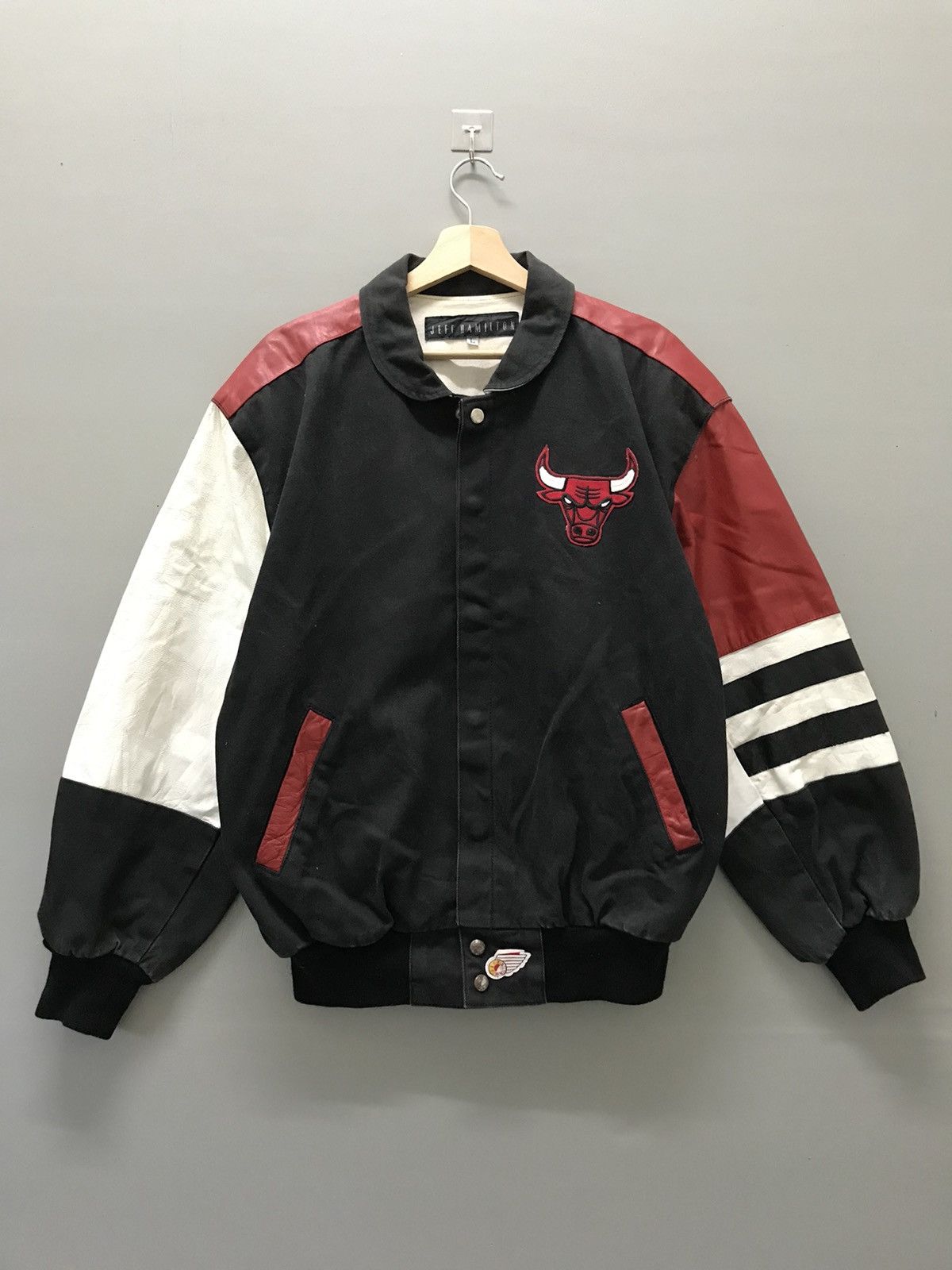 Jeff Hamilton × NBA × Vintage Vintage 90s Jeff Hamilton Chicago Bulls NBA Jacket Size US L / EU 52-54 / 3 - 4 Thumbnail