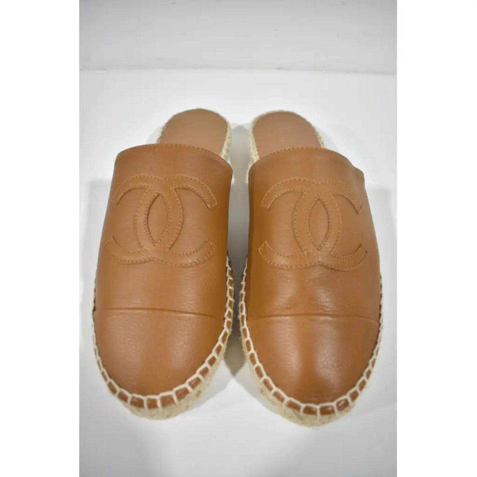 Chanel 20A CC Logo Double Sole Backless Espadrille Ballet Flat 35 Size US 5 / IT 35 - 4 Thumbnail