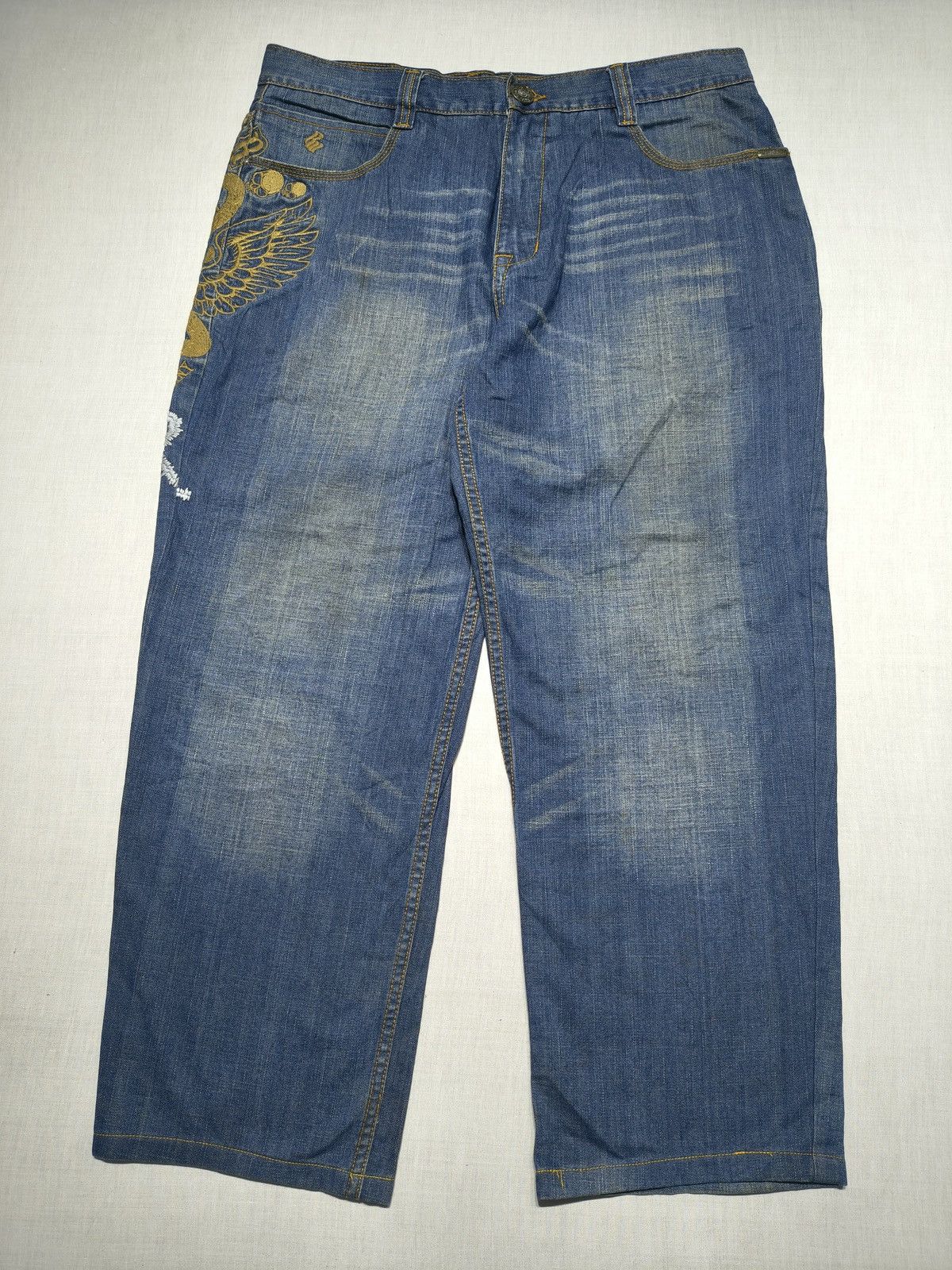 Southpole CRAZY EMROIDERED ROCAWEAR JEANS 🥵🥵(024) Size US 38 / EU 54 - 2 Thumbnail