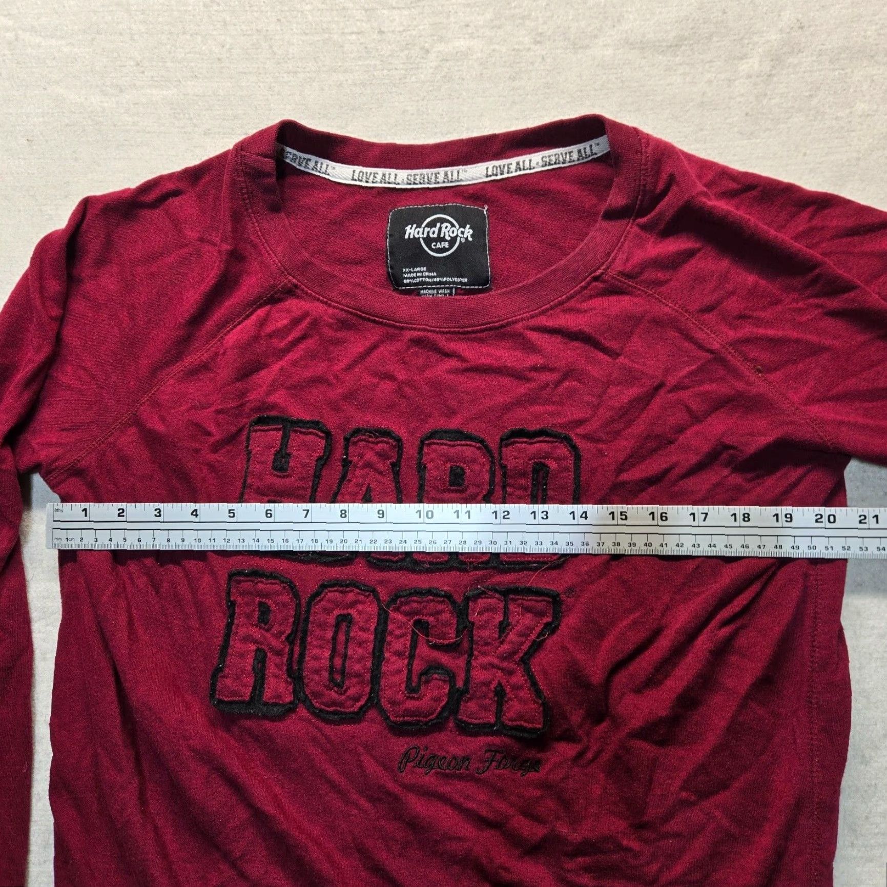Hard Rock Cafe Hard Rock Cafe Sweater Shirt Women 2XL Red Logo Pockets All Seasons Hooded Pullover Casual Knit Cotton Blend Size XXL / US 16-18 / IT 52-54 - 4 Thumbnail