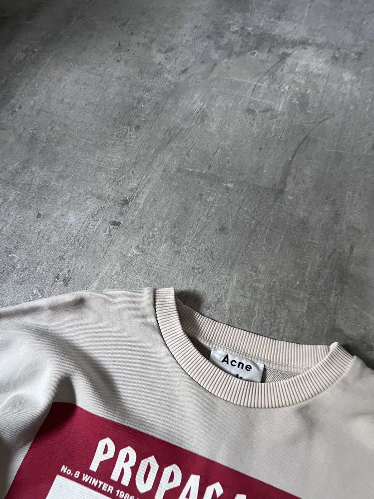 Acne Studios Acne Studios Propaganda beige sweatshirt rare Size US M / EU 48-50 / 2 - 6 Thumbnail