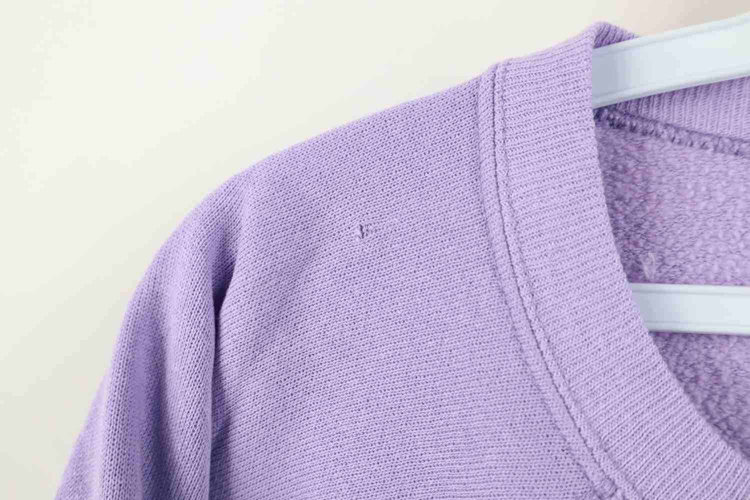 Vintage Vintage 70s 80s Streetwear Blank Raglan Sweatshirt Lilac USA Size L / US 10 / IT 46 - 3 Thumbnail