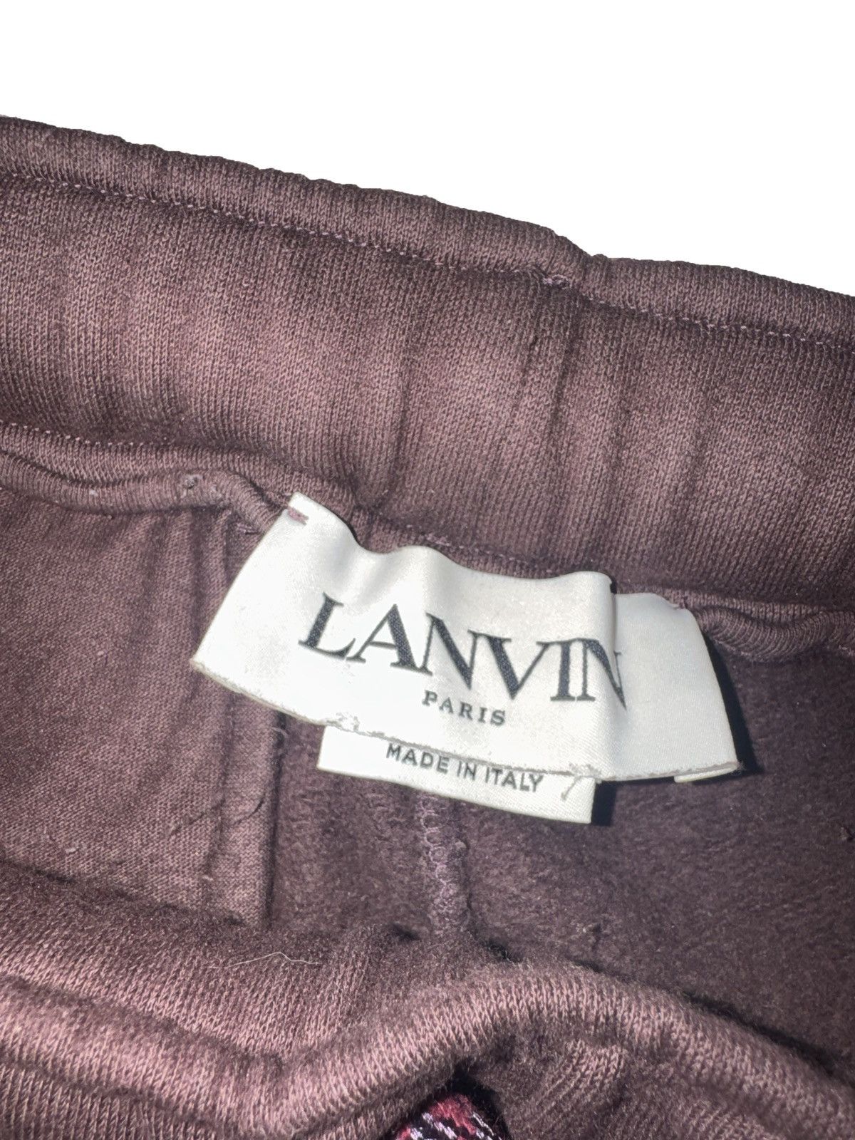 Lanvin Lanvin Curb Snake Classic Sweatpants in burgundy Size US 34 / EU 50 - 3 Thumbnail