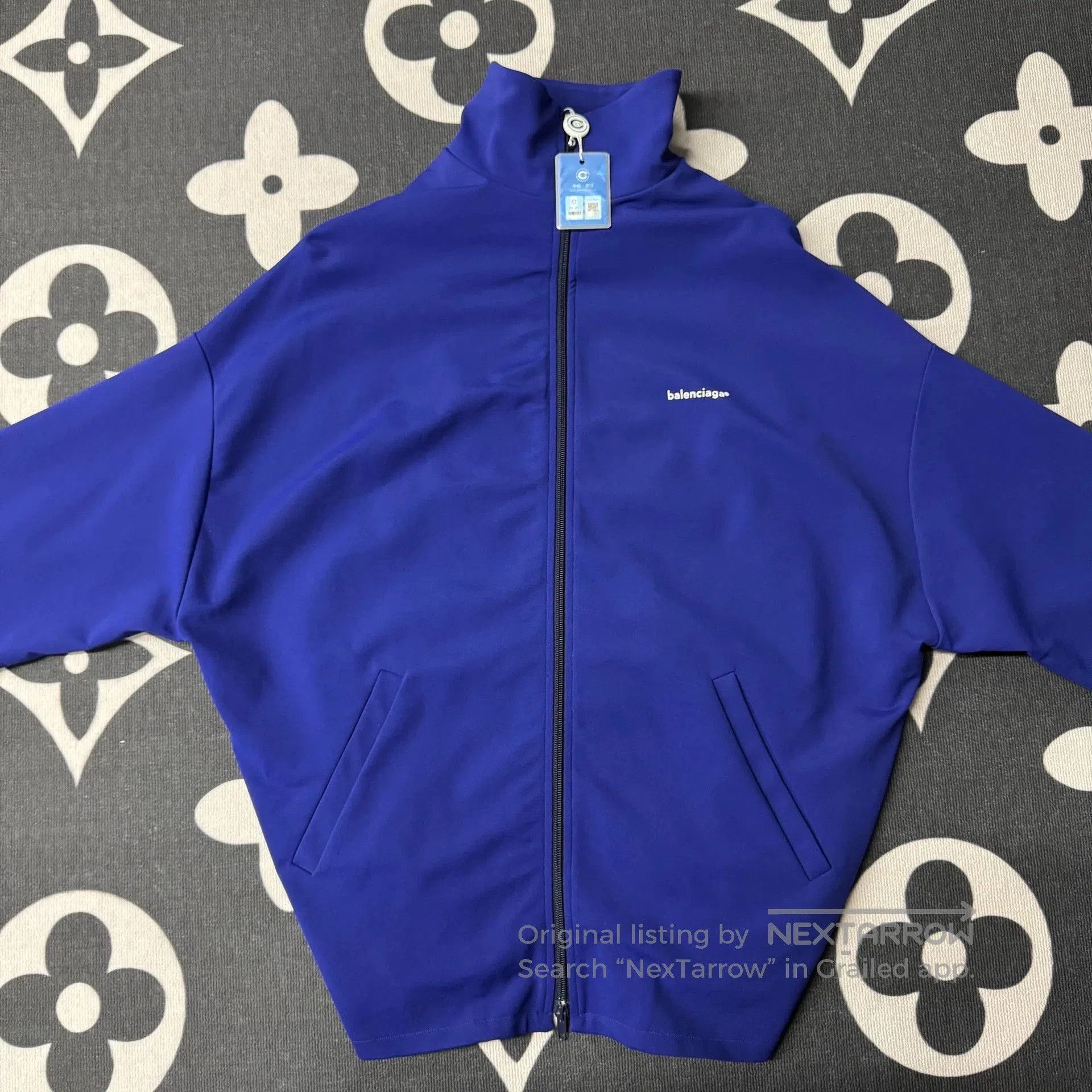 Balenciaga Balenciaga Blue Purple Zip Jacket. Size US L / EU 52-54 / 3 - 1 Thumbnail