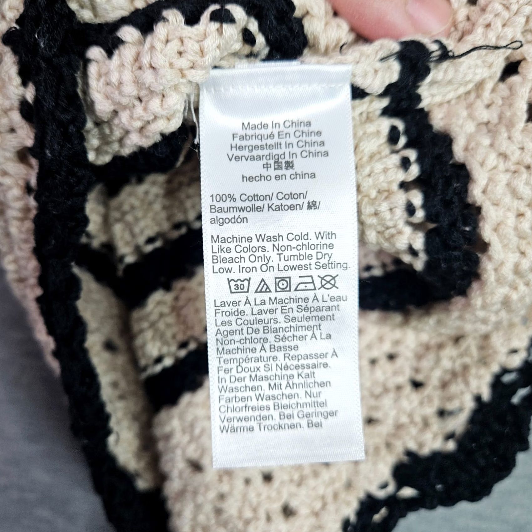 Madewell Madewell Crochet Stitch Cotton Sweater Tank Top Shirt Sleeveless S Multicolor Women Regular Color Pattern Crochet 90s? Size S / US 4 / IT 40 - 7 Thumbnail