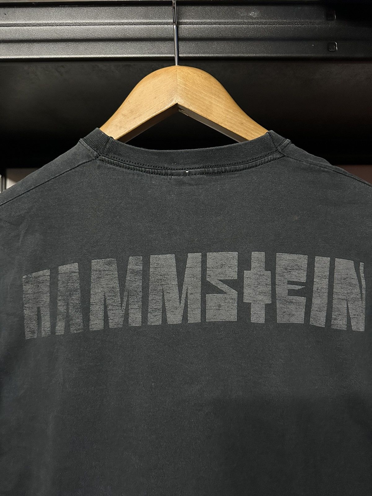 Band Tees × Vintage Thrashed Vintage Rammstein Promo Distressed Faded Tee Size US L / EU 52-54 / 3 - 9 Thumbnail