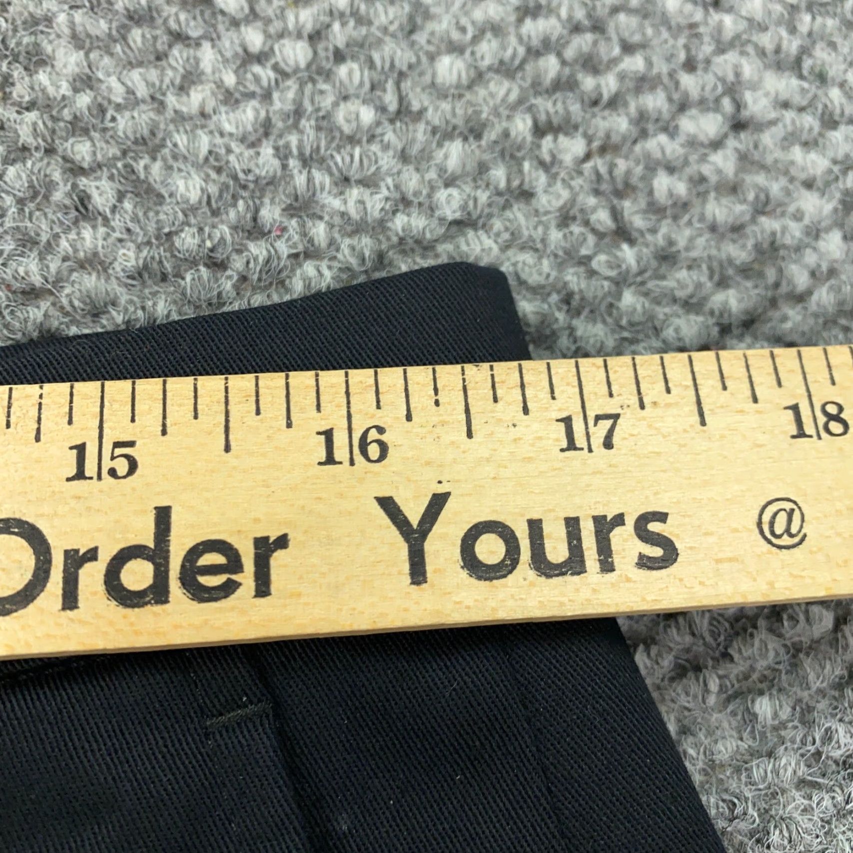 Haggar Haggar Iron Free Premium Khaki Pants Mens 33x32 Black Stretch Twill Straight NWT Size US 33 - 7 Thumbnail